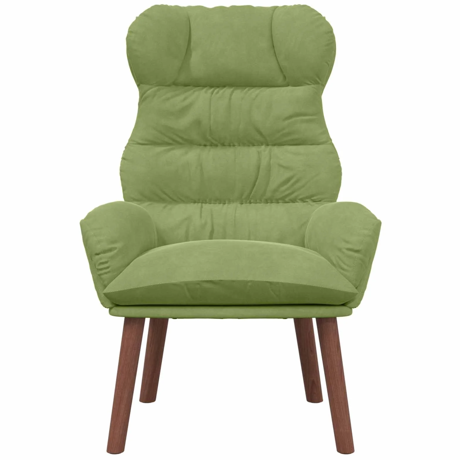 vidaXL fotel Jasnozielony 69 x 74 x 93 cm Aksamit | Stworzony dla Twojego komfortu podczas relaksu, Zrobiony z tkaniny i drewna wysokiej jakości, które przetrwają lata,