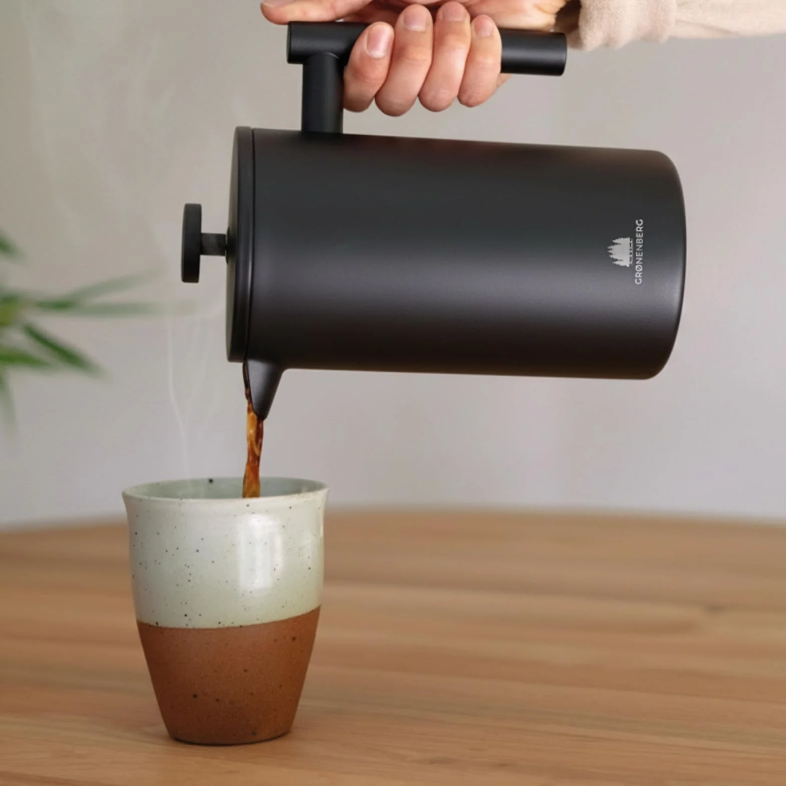 Groenenberg French Press 600 ml 1 litr zaparzacz do kawy ze stali nierdzewnej