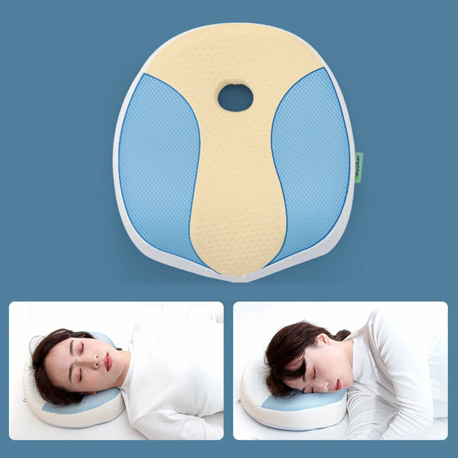 Ergonomiczna poduszka ortopedyczna, poduszka łagodząca ból szyi i ramion, ergonomiczne poduszki zapobiegające chrapaniu we wszystkich pozycjach do spania.