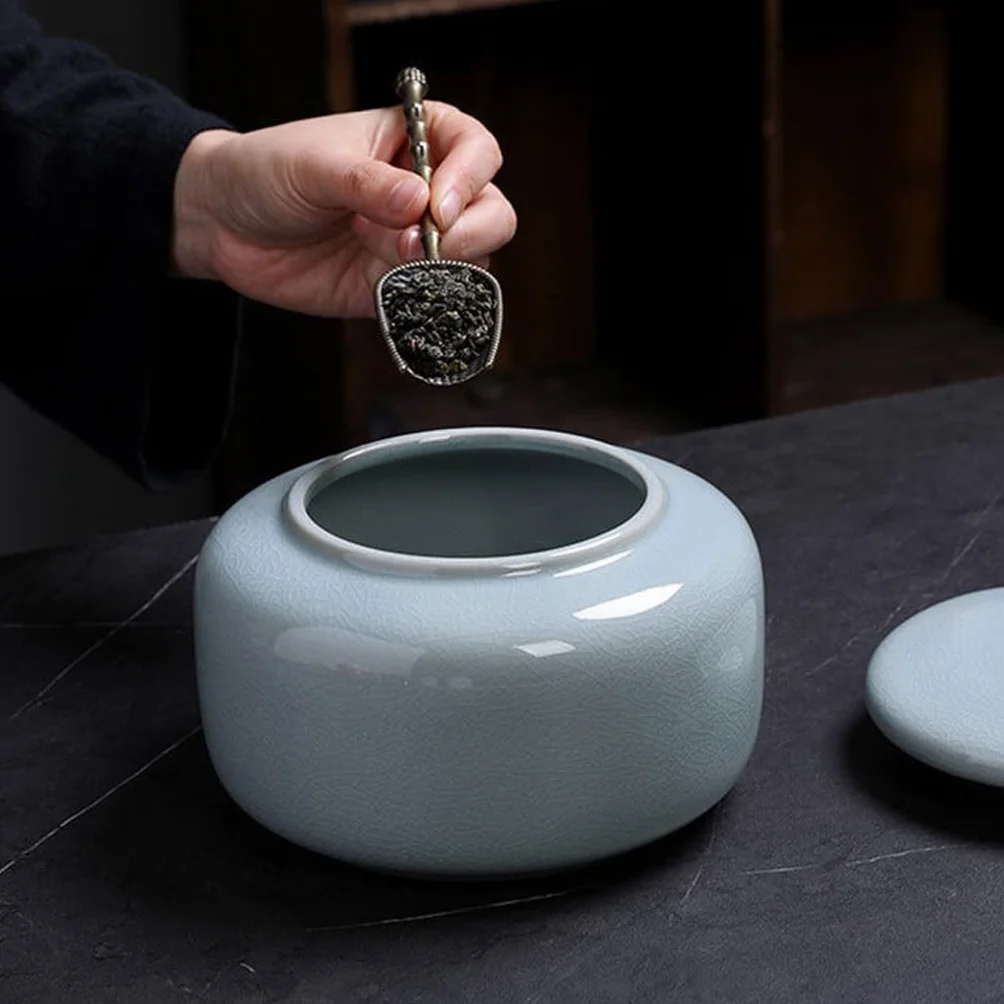 Puszka na herbatę ceramiczna przechowywanie zielona herbata czarna herbata gospodarstwo domowe 1300 ml pudełko na herbatę kamionka suszone owoce cukierki słoik pojemnik na herbatę