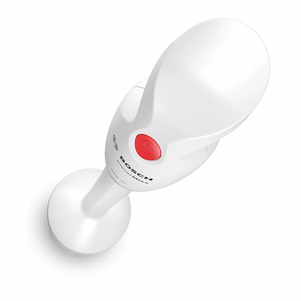 Bosch Hausgeräte Blender ręczny CleverMixx MSM14000, wyjmowana nóżka miksera, ergonomiczny uchwyt, lekka obudowa, nóż 4-ostrzowy, łatwe czyszczenie, 400 W, biały/czerwony