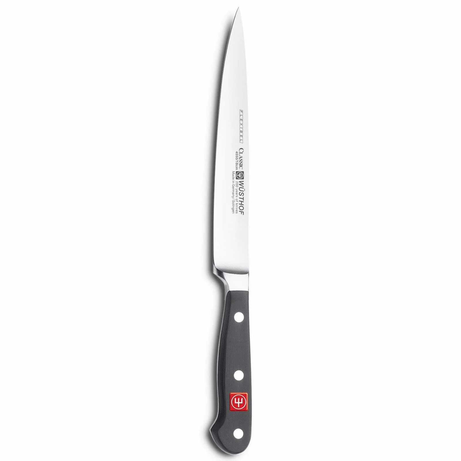 Wüsthof Nóż do filetowania, Classic (1040103718), długość ostrza 18 cm, kuty, stal nierdzewna, ostry nóż szefa kuchni z elastycznym ostrzem