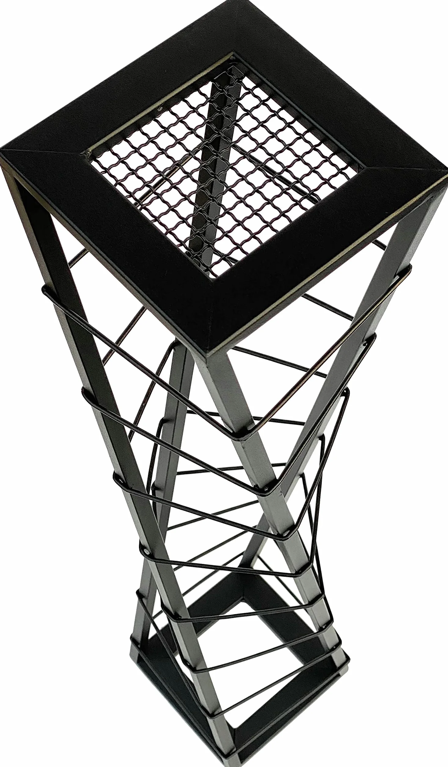 DanDiBo Esperanza Design stojak na wino, metalowy, czarny stojak na kwiaty, 80 cm, stojak na butelki, stojak na butelki, czarny stojak na kwiaty