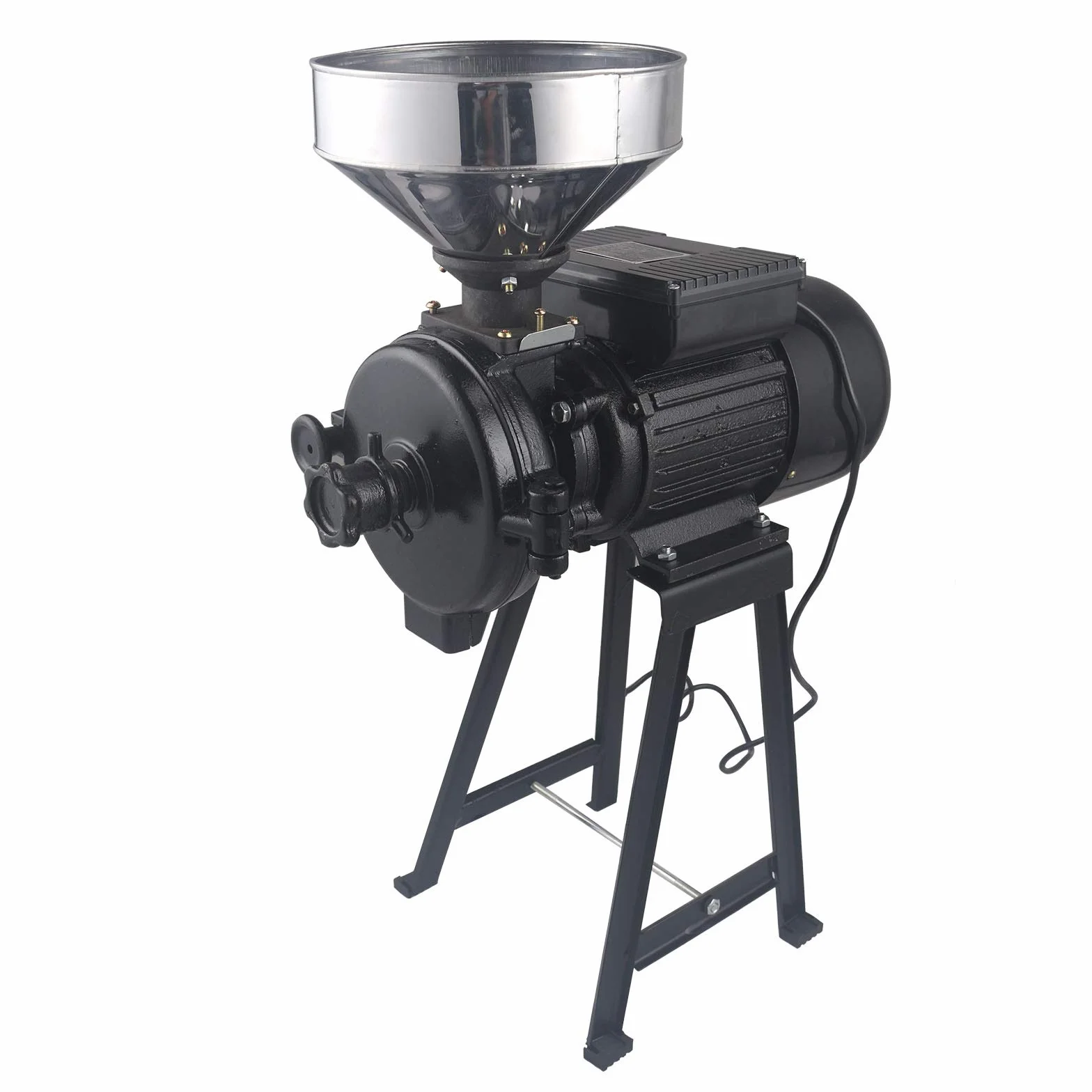 Elektryczny młynek do ziarna, młynek do ziarna, młynek do karmy, z lejkiem do ryżu, soi, 2200 W