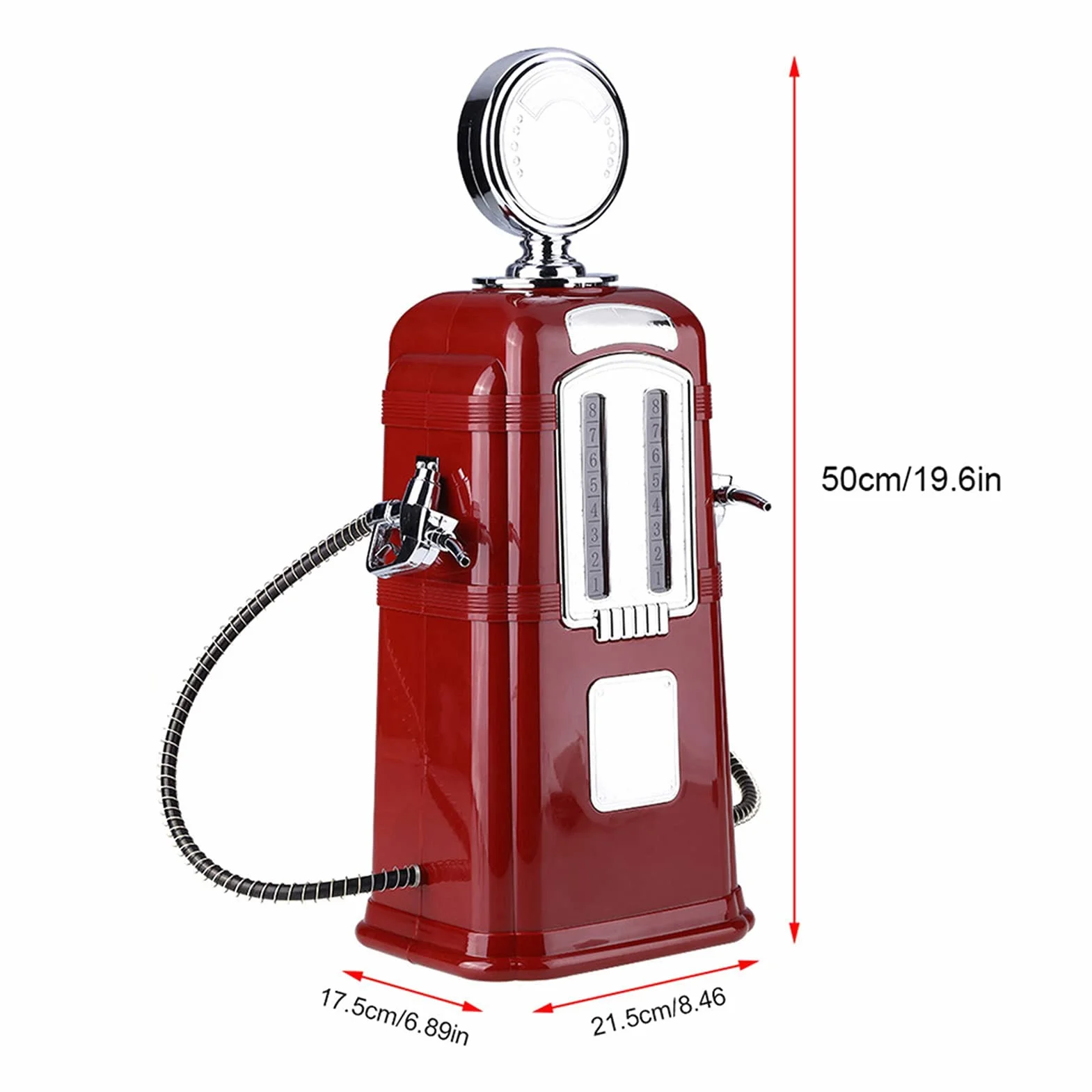Dozownik piwa Podwójna pompa do napojów wina Alkohol Alkohol Dozownik piwa Akcesoria barowe 1000cc(Red)