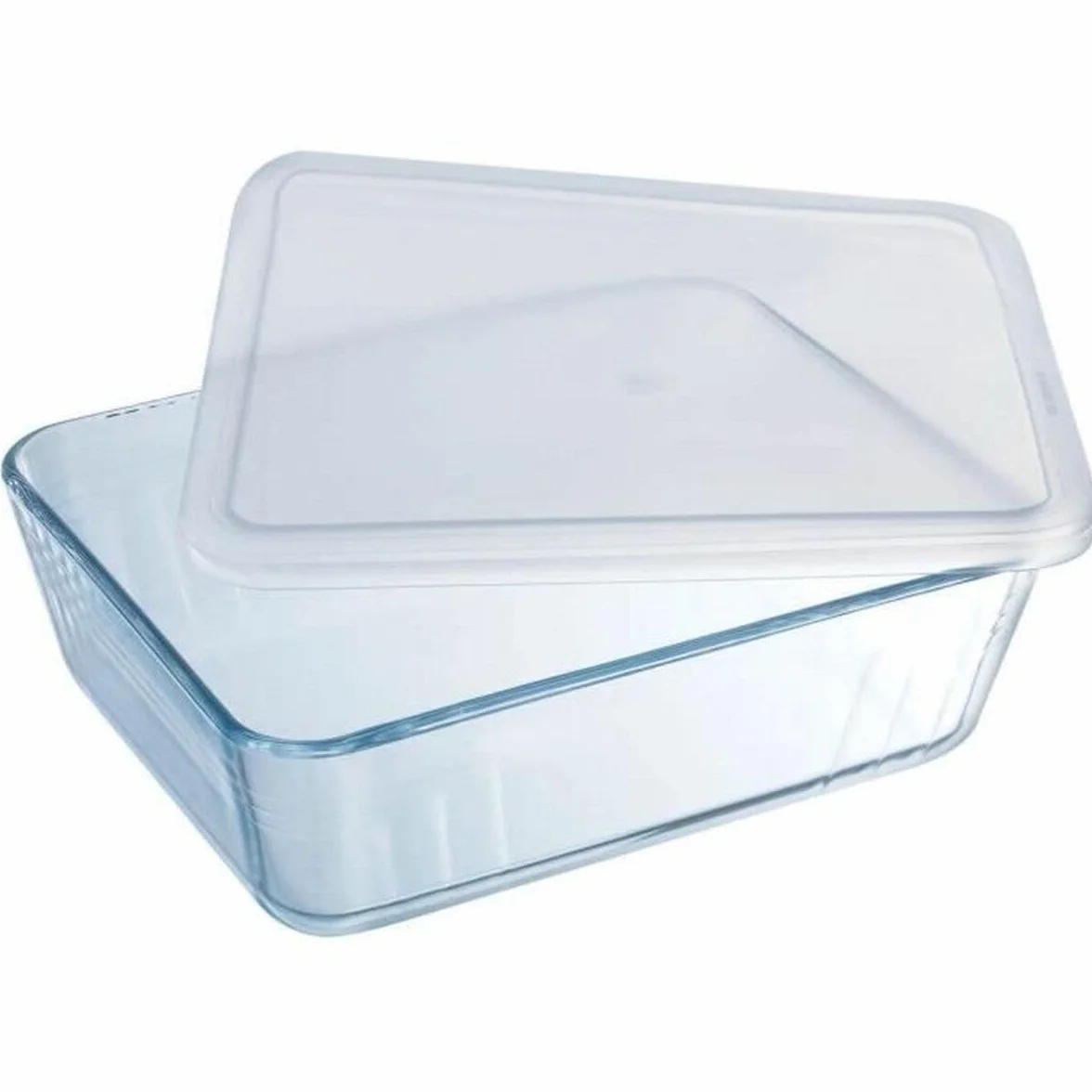 Pyrex 242P000 Cook & Freeze prostokątne naczynie z plastikową pokrywką, szkło, 1,5 litra