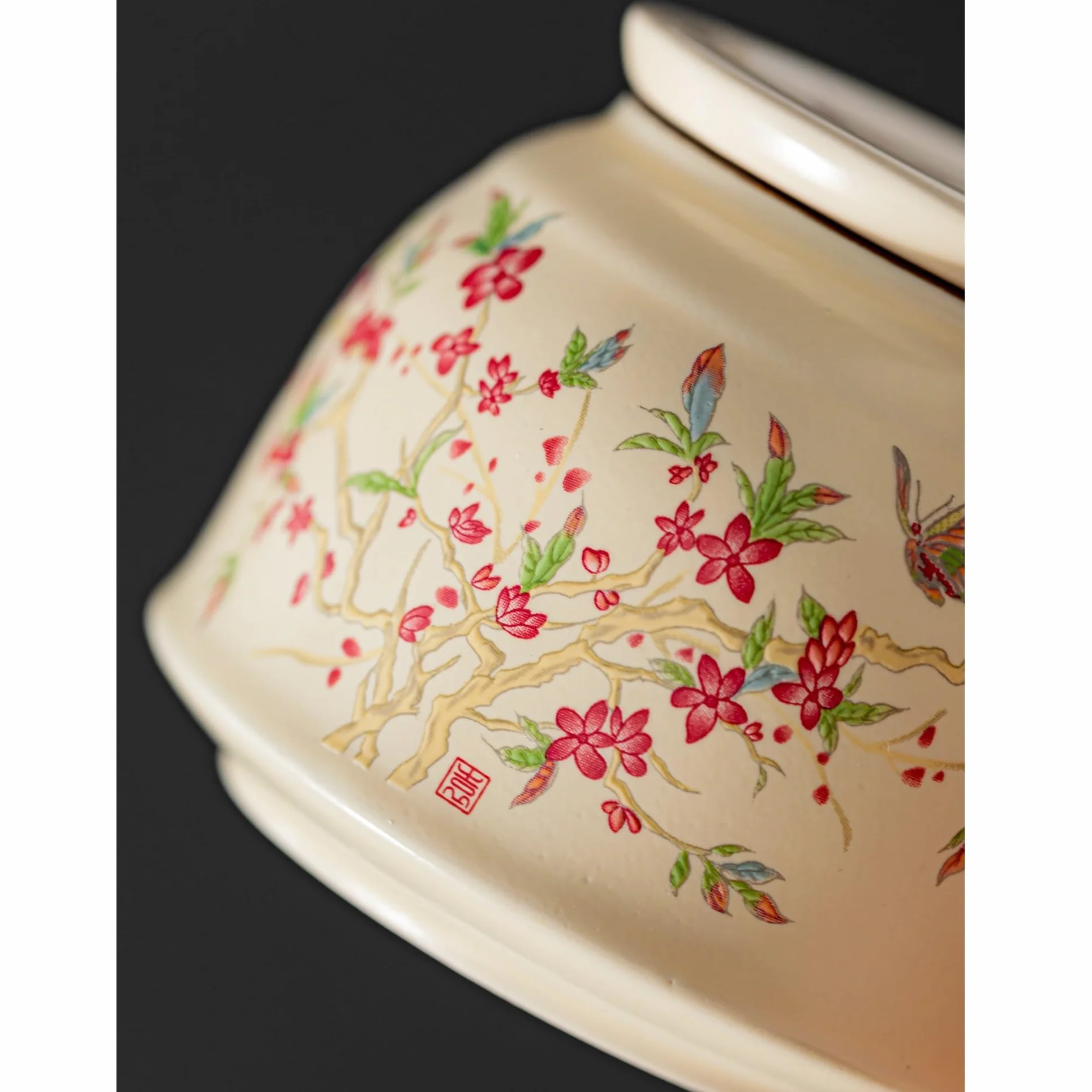 XYNSNDB Słoik cukru Puszki na herbatę Puszki ceramiczne z zamknięciem Puszki do przechowywania w gospodarstwie domowym Pojedyncze małe pudełko na herbatę do czarnej herbaty, zielonej herbaty itp.