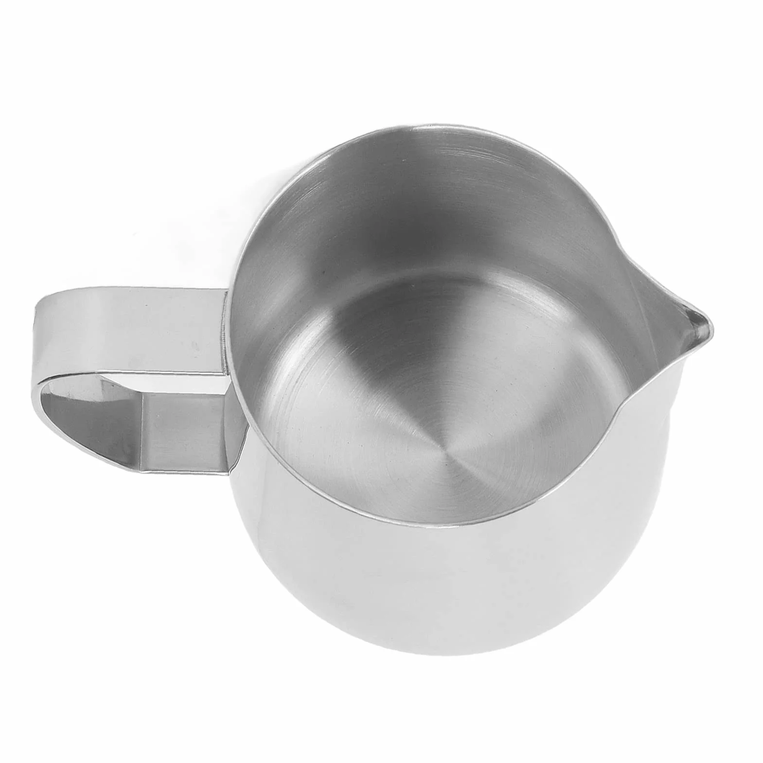 Dzbanek do mleka, 450 ml, stal nierdzewna 304, spieniacz do mleka, dzbanek do kawy, dzbanek do cappuccino, spieniacz do mleka, narzędzie barista, do domu, kawiarni, biura, srebrny