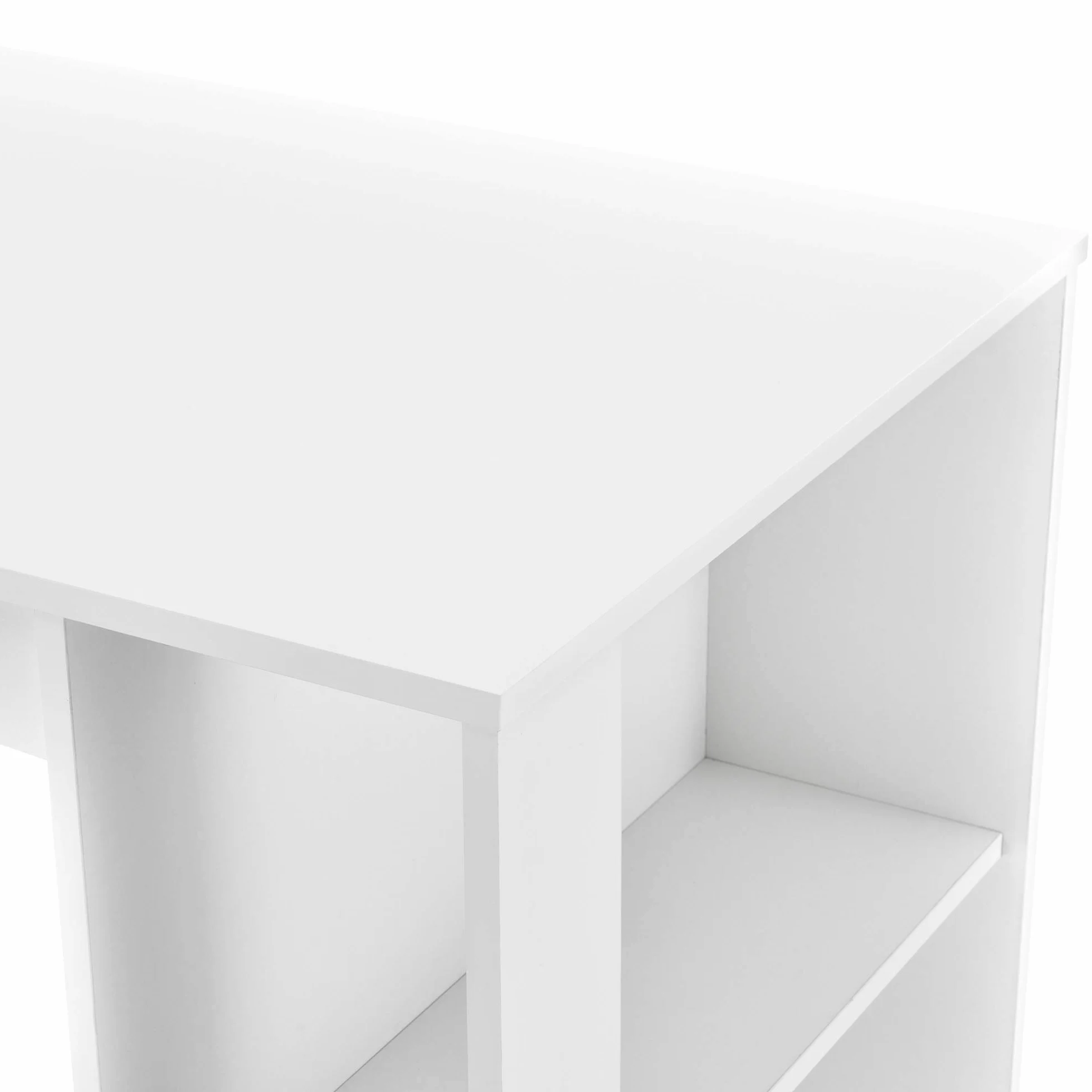 Stolik barowy z wbudowanymi półkami 120 x 60 x 106 cm 3 półki lada kuchenna