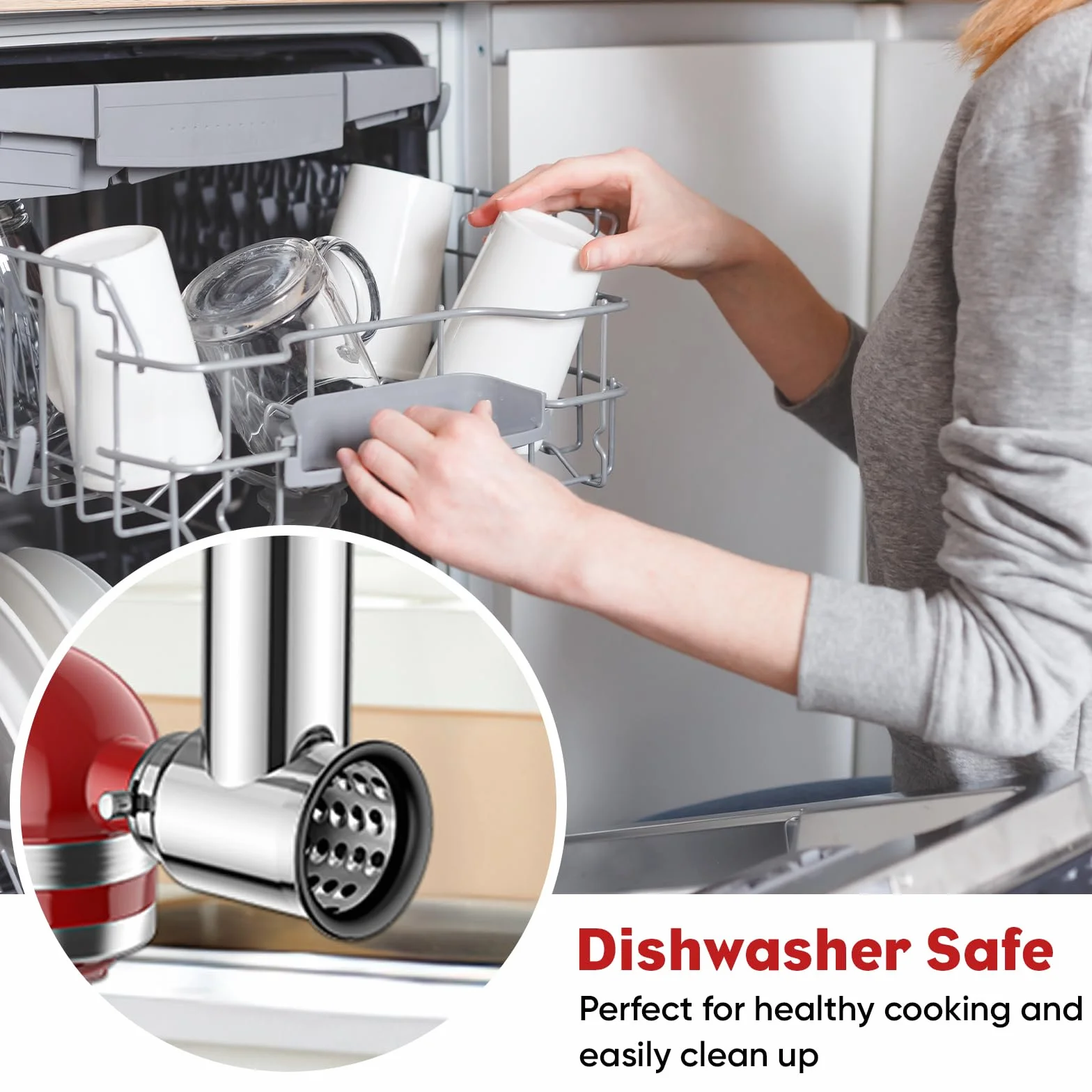 Przystawka do krajalnicy/niszczarki ze stali nierdzewnej do miksera stojącego KitchenAid