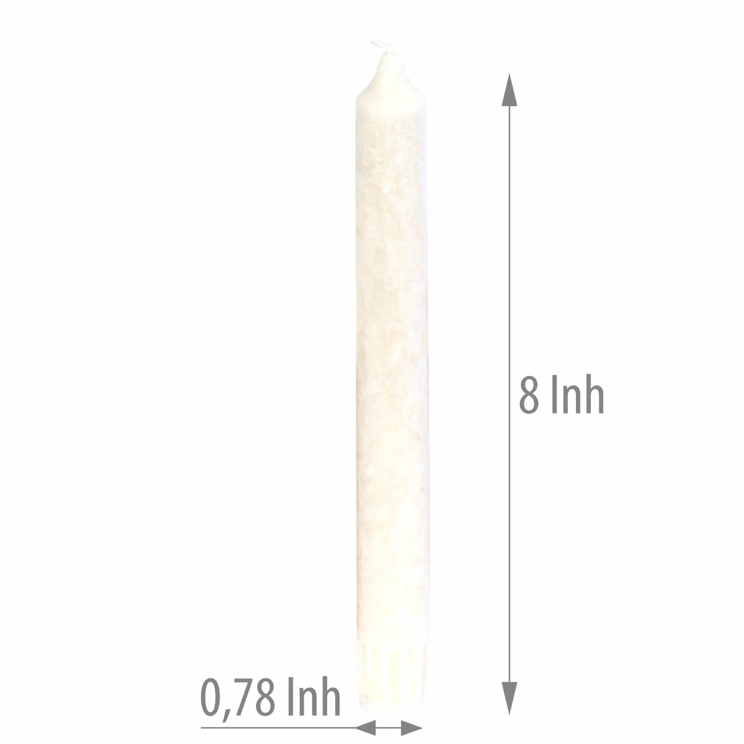 Wysokie świece obiadowe z naturalnego marmuru, czyste palenie, bezdymne (16 sztuk)