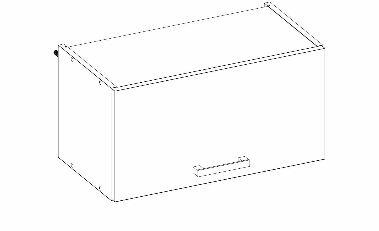 Szafka kuchenna wisząca pod okap 60 cm kaszmir górna 60x36x32 cm