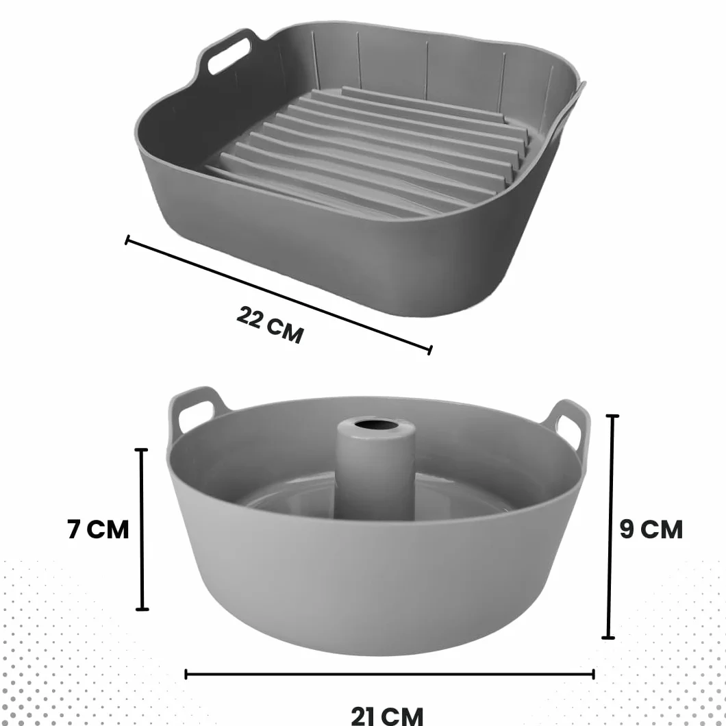 Foremki do frytkownicy powietrznej 22 cm Akcesoria do frytkownicy Silikonowa foremka do frytkownicy savarin i Naczynie do frytkownicy POWIĄZANE Z Akcesoriami do frytkownicy POWIETRZNEJ OD 4 DO 6 L