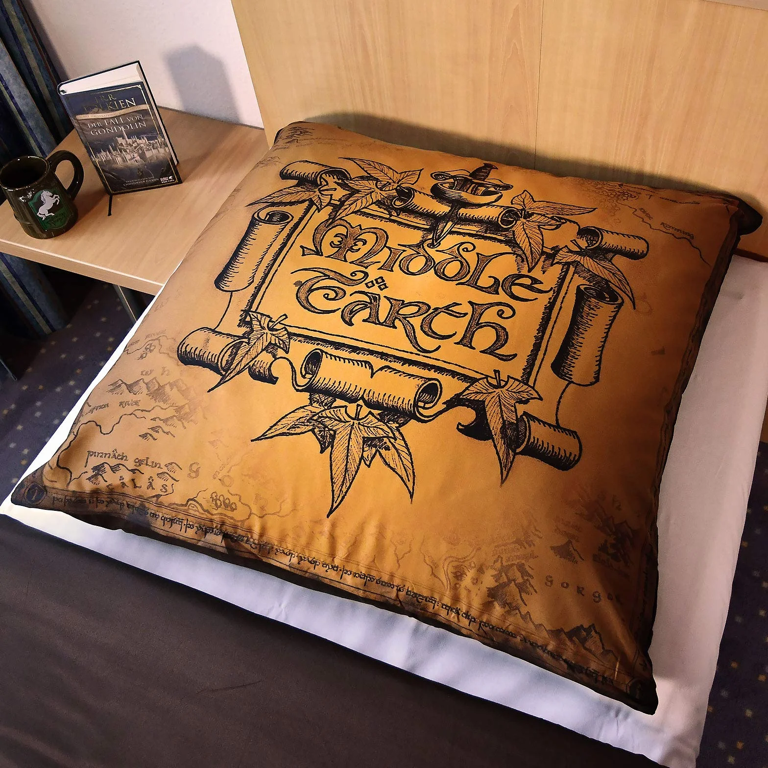 Elbenwald Lord of The Rings Pościel z Motywem Mapy Śródziemia dla Mężczyzn Kobiety Unisex