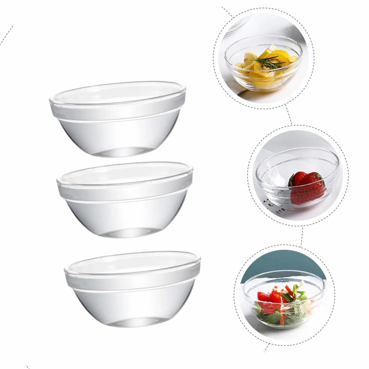 Dessert cups,6pcs Glass Bowl Cake Dessert Pudding Bowl Yogurt Bowl Appetizer Cup Mousse Bowls Mini Dessert Bowl Dessert Cups Dessert Pots Sundaes Bowls Fruit Bowl Jelly Transparent