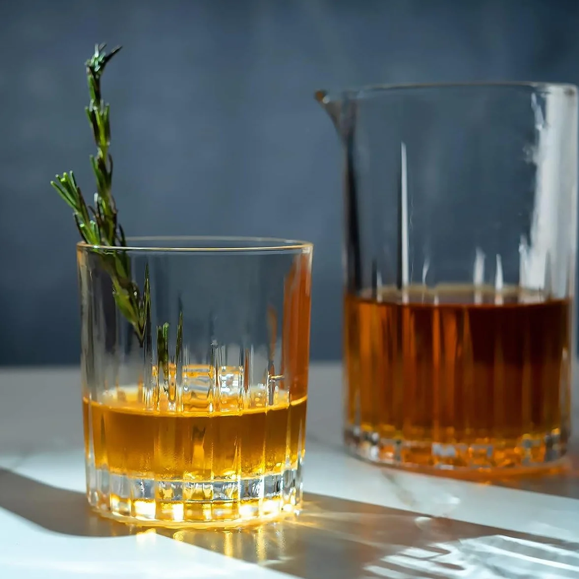 LEMONSODA Podwójny staromodny zestaw szklanek z dzbankiem do mieszania (zestaw 6 szt.)