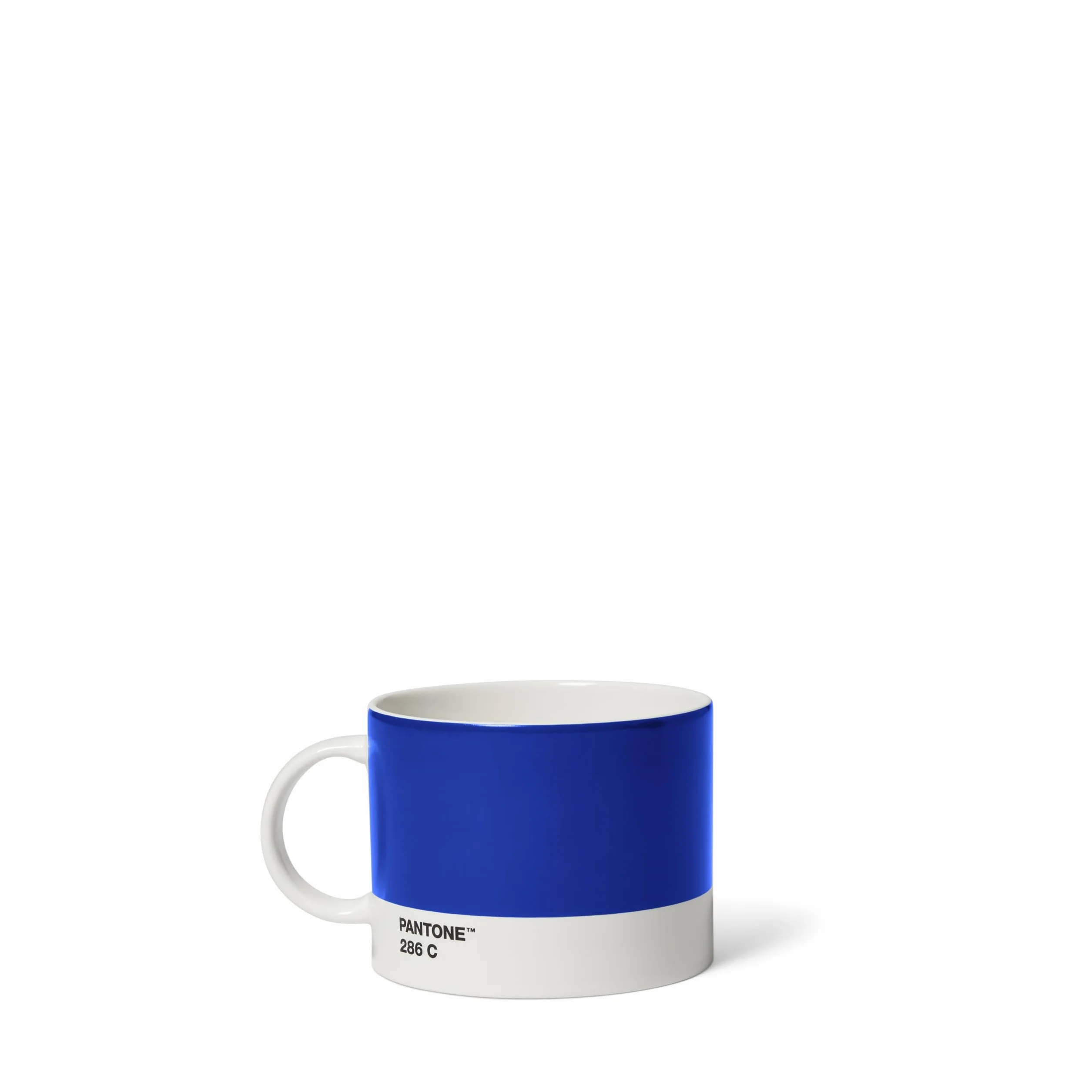 Pantone Porcelanowy kubek do herbaty, grubościenny, nadaje się do mycia w zmywarce, 475 ml, Clear Blue 286