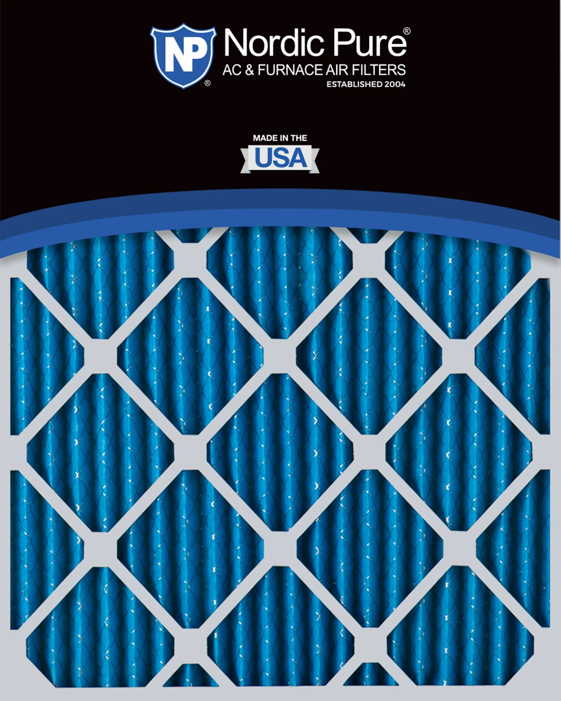 Nordic Pure 14 x 25 x 1 MERV 7 plisowane filtry powietrza do pieca AC, 6 sztuk, 14 x 25 x 1 M7-6