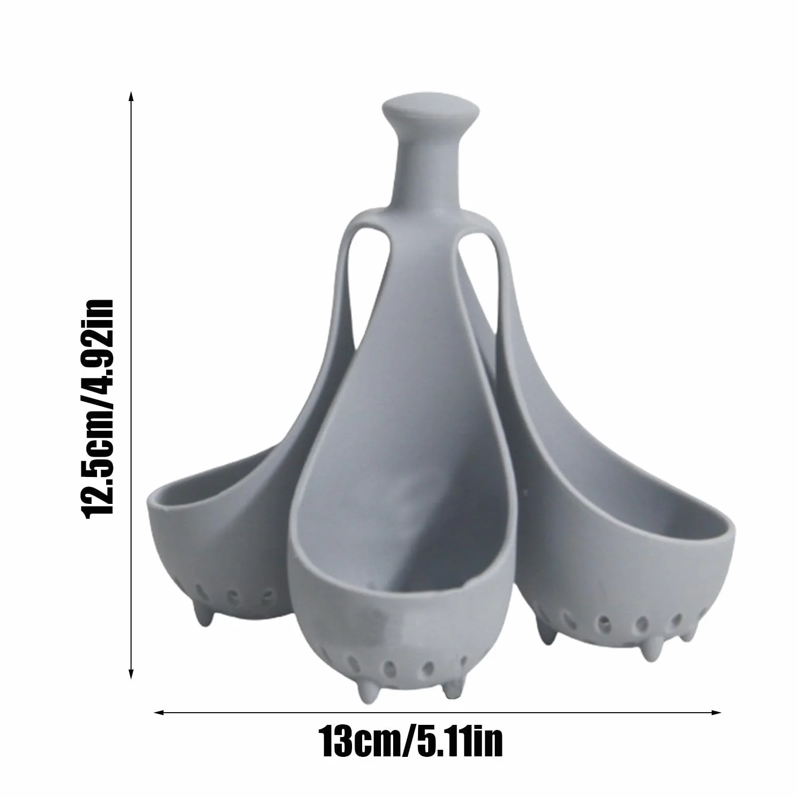 Silicone Egg Cooker Cups Egg Poacher Set 5.12x5.12x4.92 Inches High Temperature Resistant Dishwasher Safe