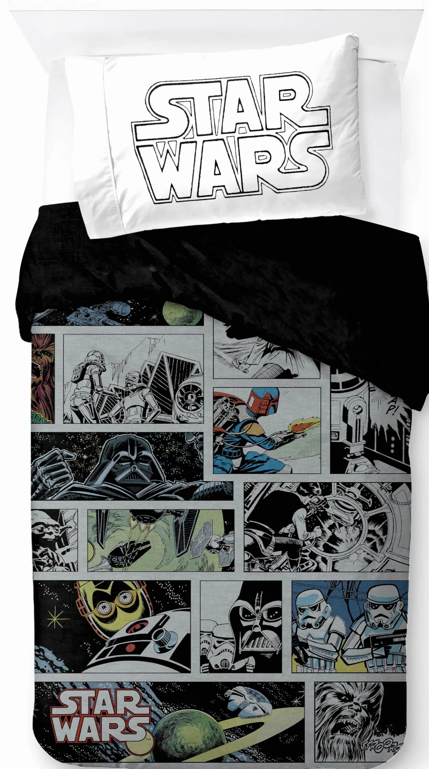 Jay Franco Star Wars Comic Bawełniana Poszewka na Kołdrę 50 x 70 cm