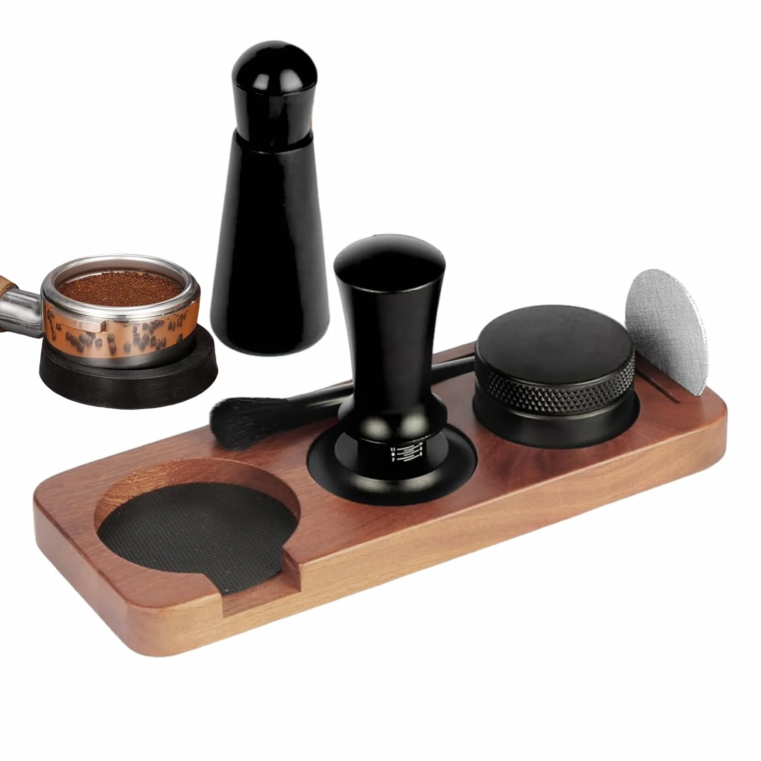 Ubijak do espresso Zestaw do ubijania kawy 58 mm do kolanka ekspresu | Ubijak do mielonej kawy espresso Do użytku na blacie, do zastosowań komercyjnych, w podróży, do domu, w kawiarni, w barze, w