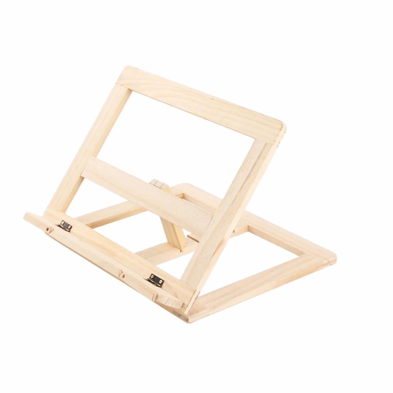 Stojak do Czytania Dekoracja Kuchni Wiejskiej Drewniana Półka Na Książki Z Przepisami Składany Stojak Tablet Podręcznikiem Stojaki na Książki(Wooden page clamp)