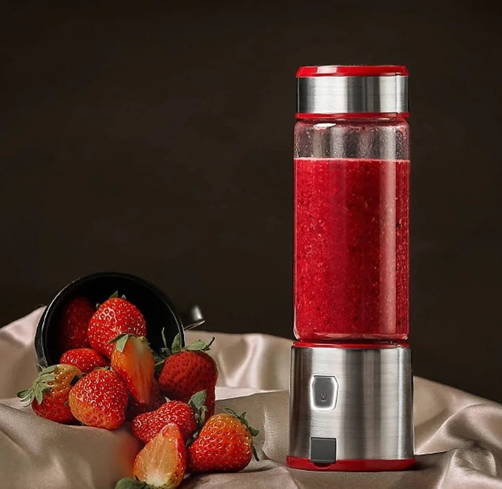 Przenośny blender, mini blender do koktajli i smoothie, osobisty blender ładowany przez USB, blender do soków, ręczny blender do sportu, na siłownię, do domu i biura (rozmiar: 1)