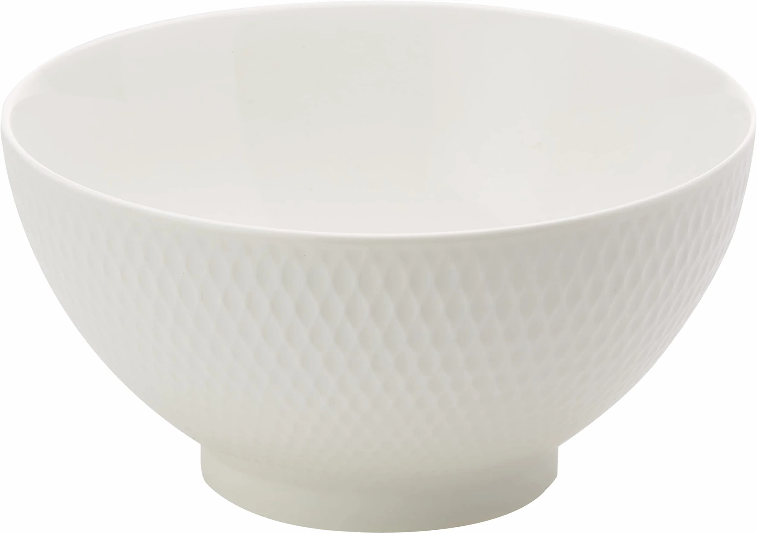 Maxwell & Williams Basics Diamentowa miseczka do makaronu, biała, 18 cm