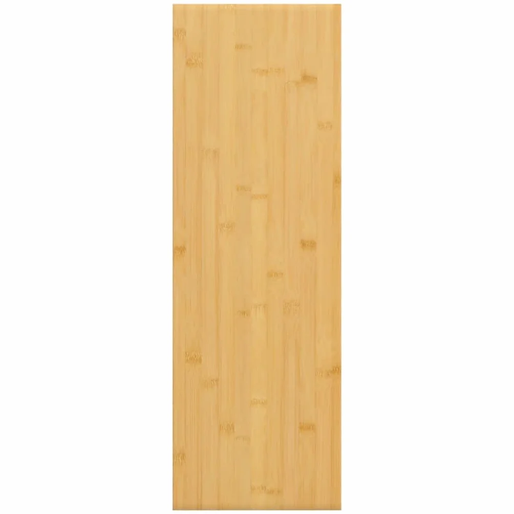 Regał ścienny 60 x 20 x 4 cm, bambus, naturalne drewno, regał wiszący, odporny na wilgoć, do łazienki, sypialni, salonu, uniwersalna półka ścienna
