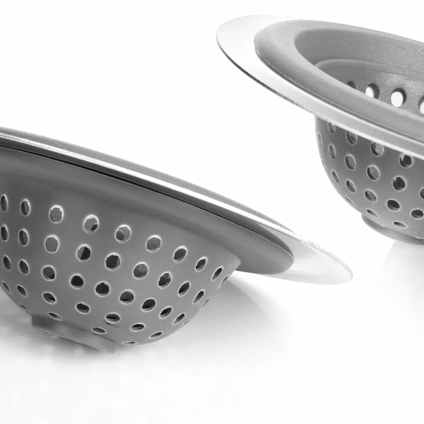 COM-FOUR® Sitko odpływowe stal nierdzewna Ø 11,5 cm 2 sztuki