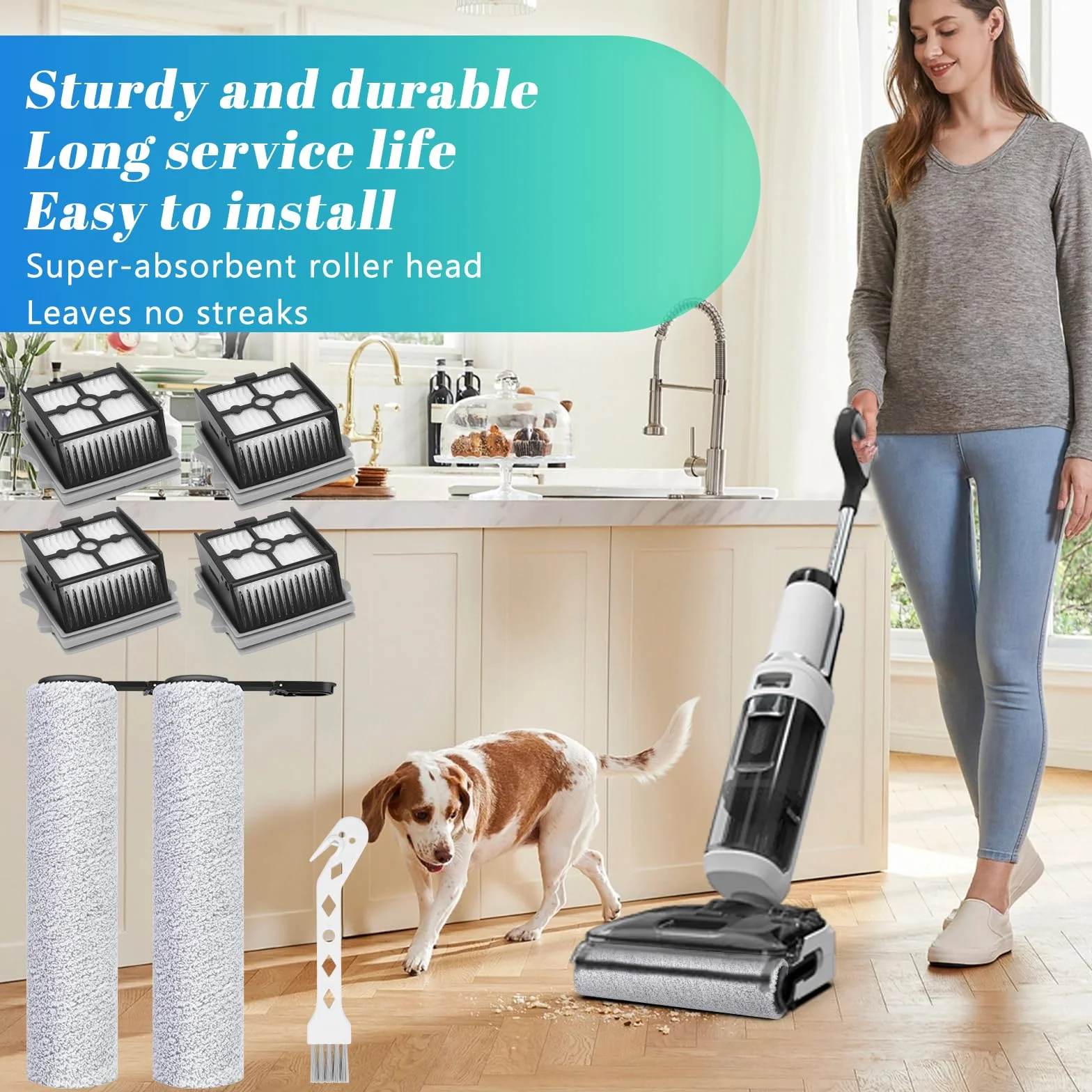 Zestaw akcesoriów do odkurzaczy Tineco Floor One Stretch S6/S7 Stretch Ultra/Switch S6, 7-częściowy