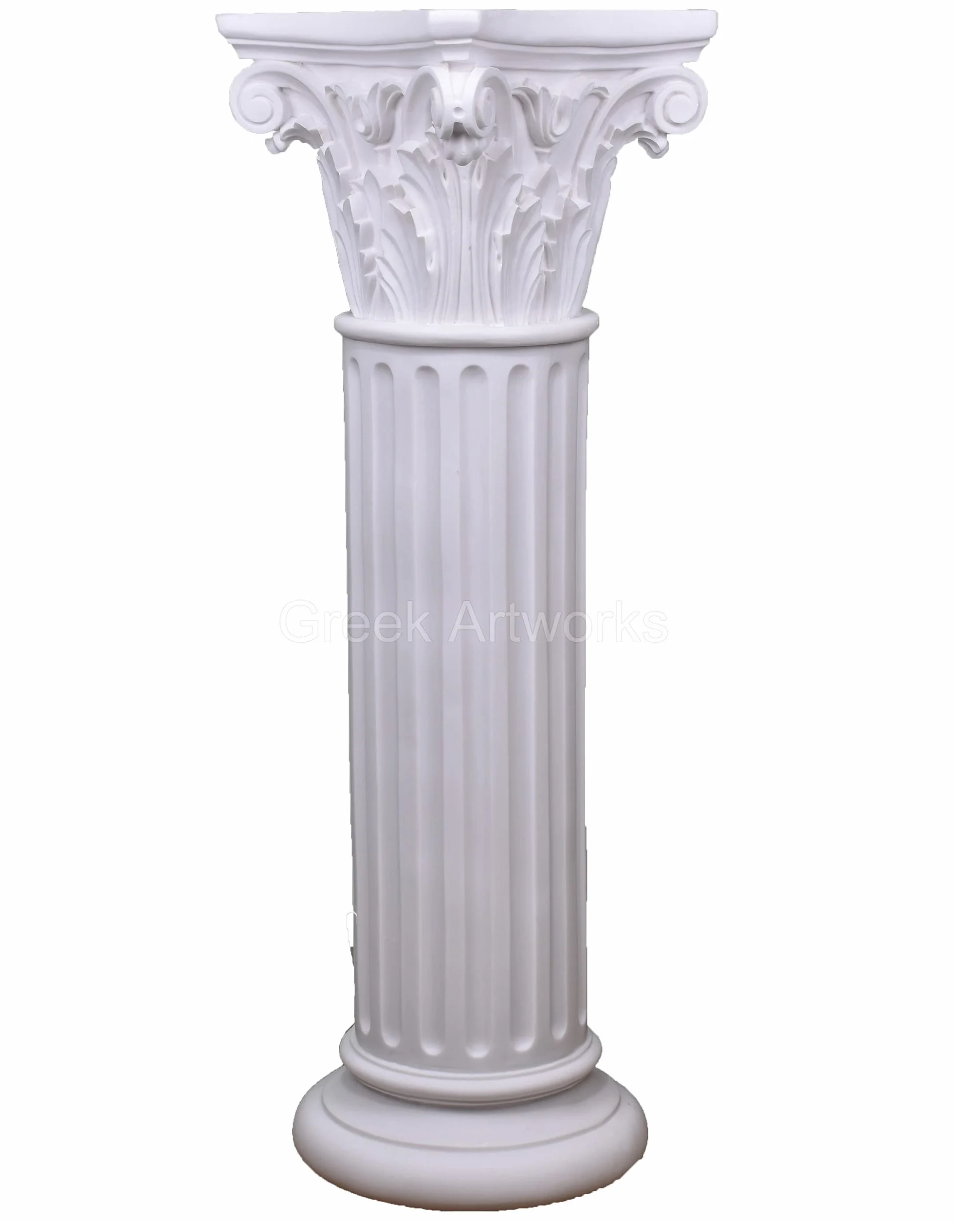 Kolumna kolumna z korynckim zamówieniem Stolica Starożytna Grecka Architektura Rzymska 80 cm