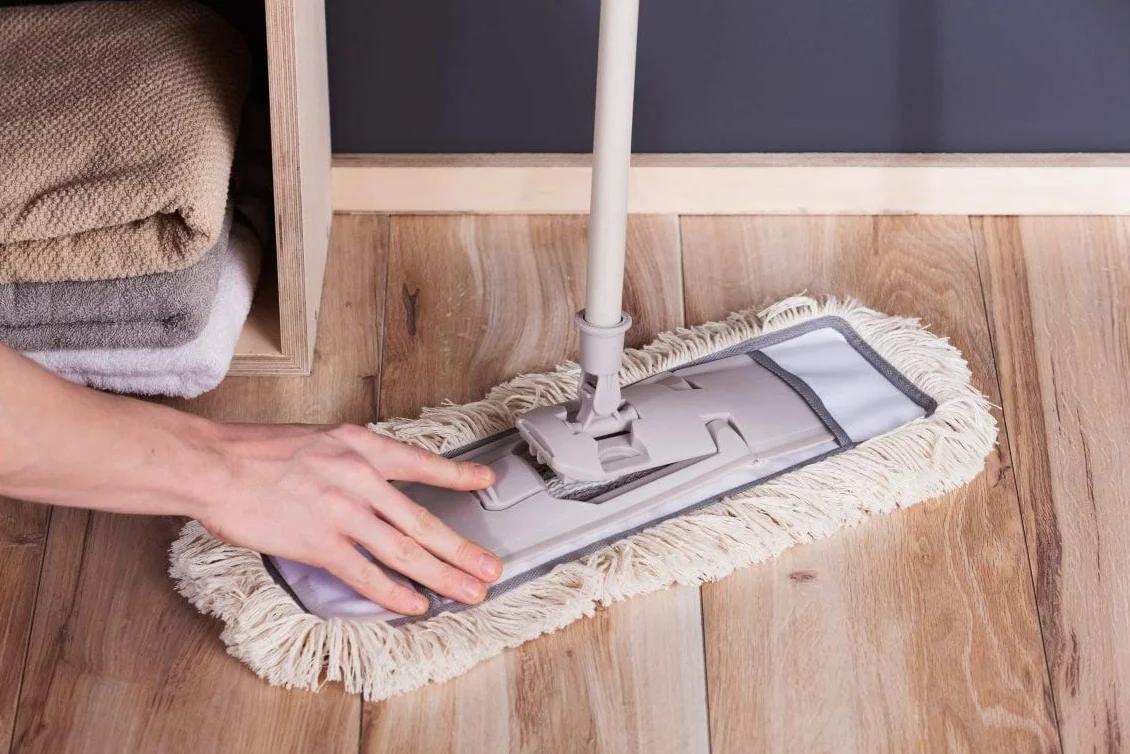 YORK Mop Płaski ECO NATURAL z Trzonkiem do Mycia Podłogi na Sucho i Mokro