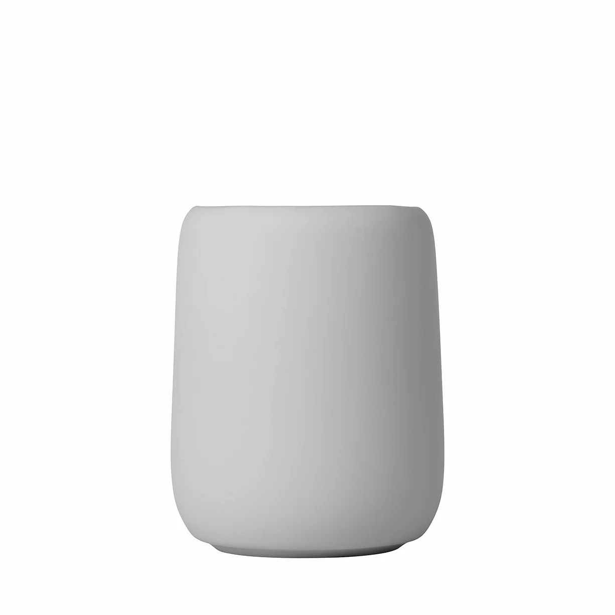 blomus -SONO- Ceramiczny kubek na szczoteczki do zębów, mikroczip, uchwyt na szczoteczki do zębów z miejscem na szczoteczkę do zębów i pastę do zębów, Soft-Touch, ekskluzywny dodatek łazienkowy (wys.