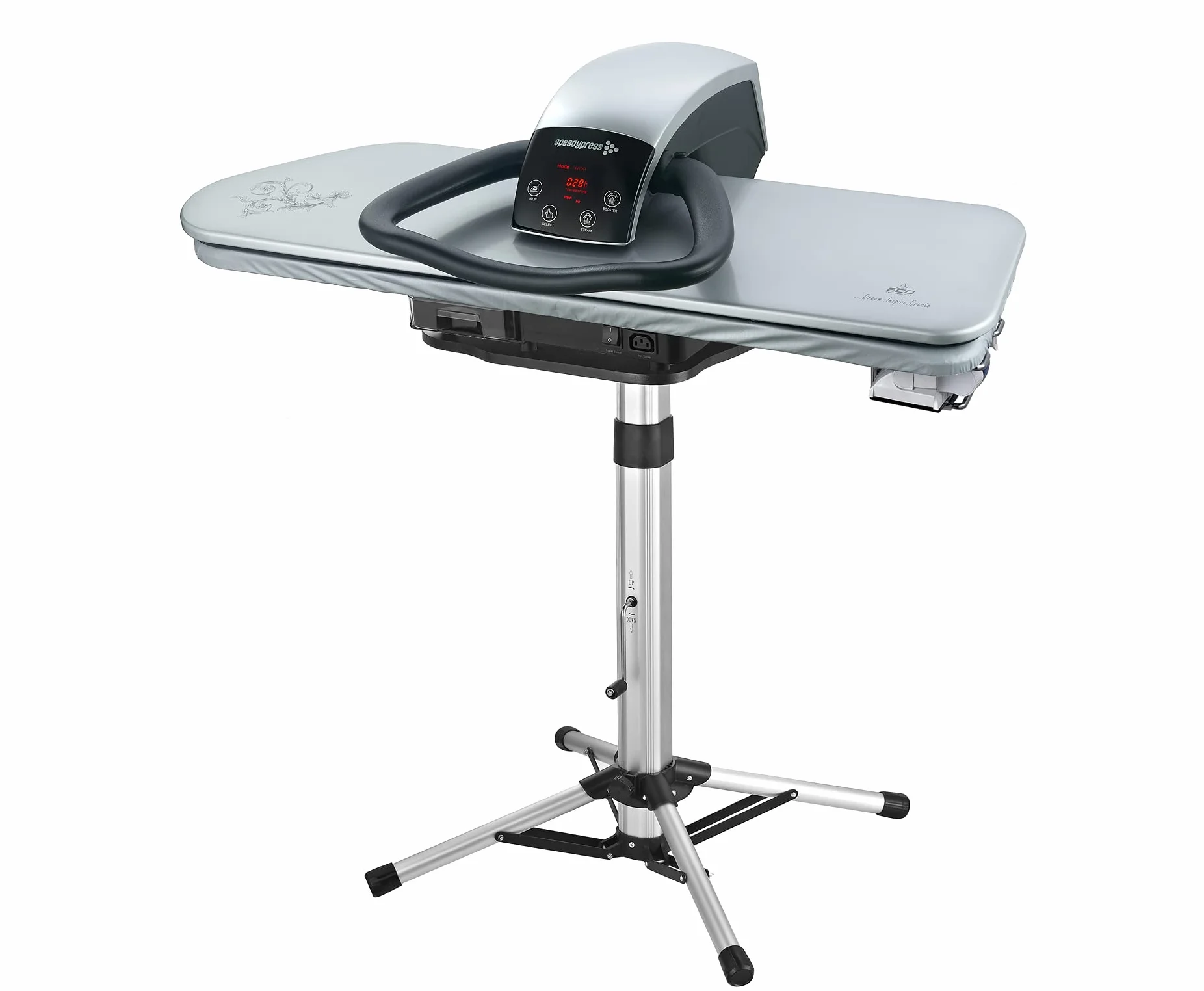 Speedypress Prasowanie parowe 101HD-Silver Heavy Duty Professional 101 cm ze stojakiem