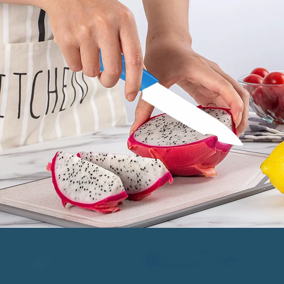 Astylway Zestaw noży ceramicznych 6 sztuk, nóż kuchenny 7,6 cm, nóż szefa kuchni 15,2 cm