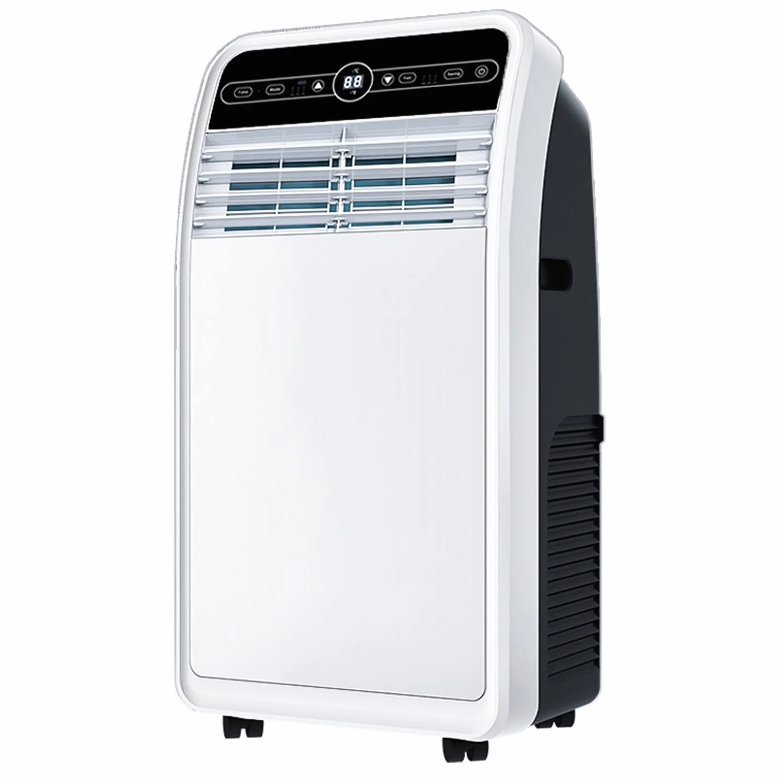 Przenośny klimatyzator 12000BTU, 4-w-1 chłodzący wentylator osuszacza z pilotem.Cicha praca, 24H Timer, energooszczędna mobilna jednostka AC do biura sypialni, łatwa konfiguracja bez wiercenia