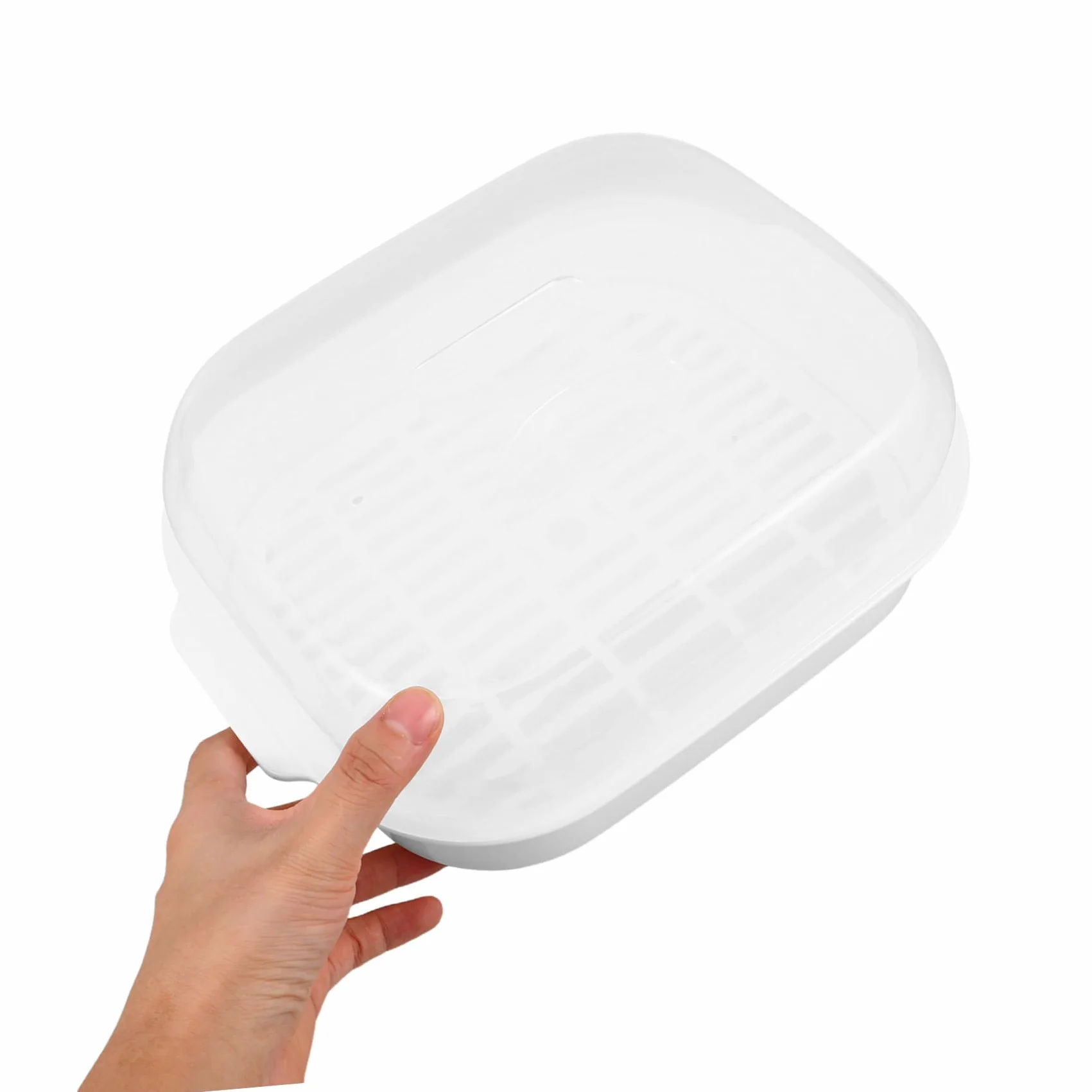 2 Szt. Pojemnik Do Przechowywania Ryb Plastikowe Przechowywanie Żywności Azjatycki Parowiec z Jedzeniem