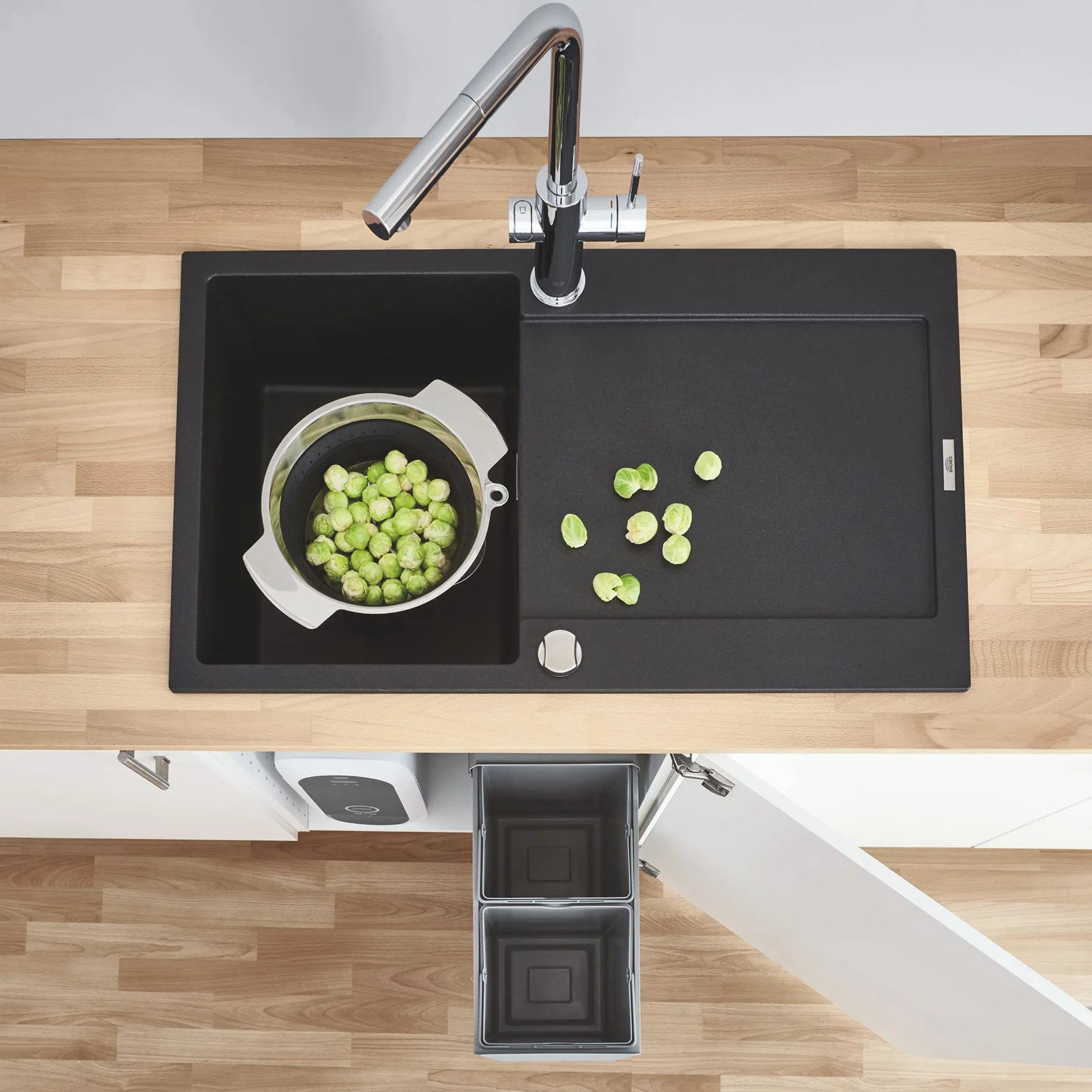 Grohe 40855000 System Segregacji, Szary, 2 x 15 l