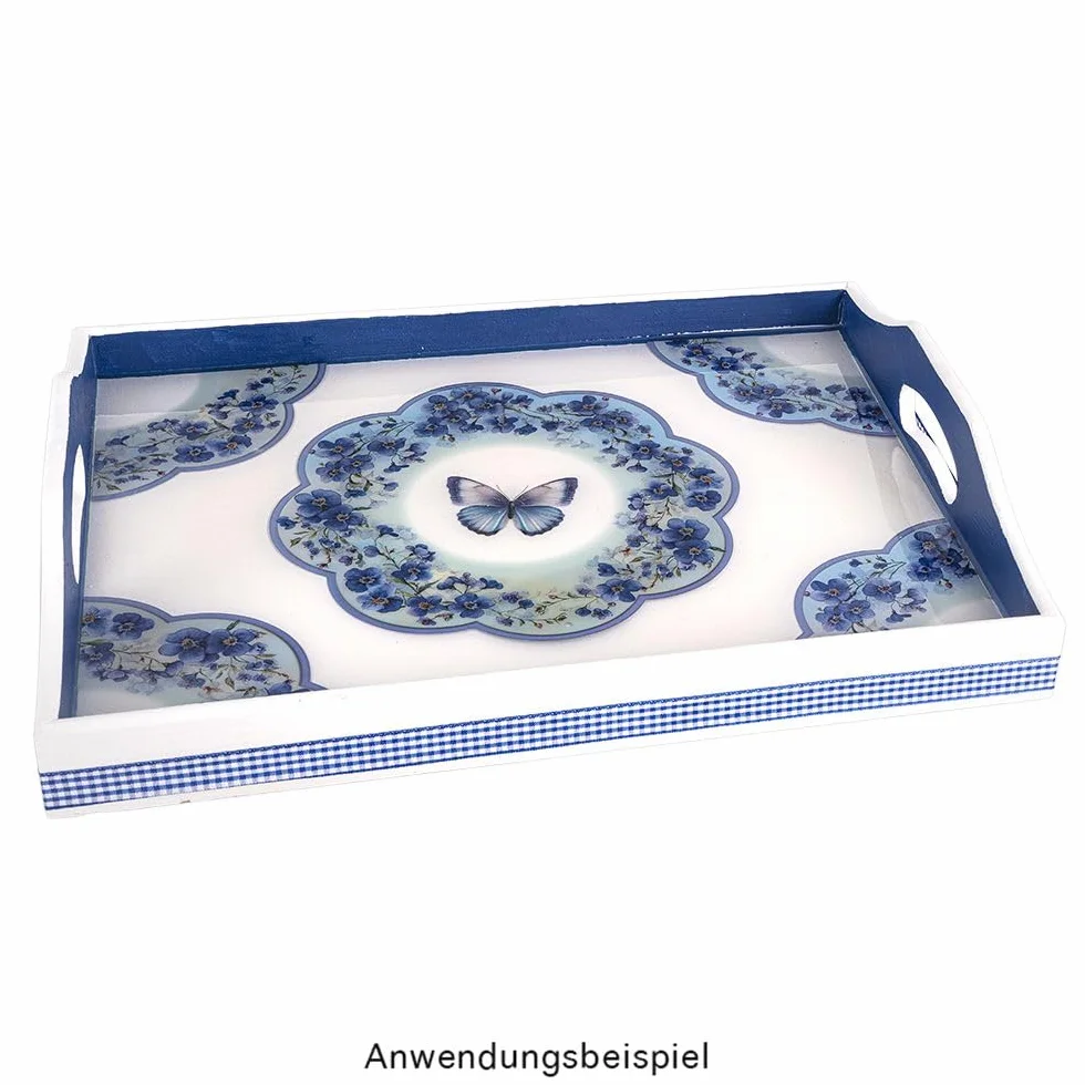 Ideen mit Herz Tace drewniane | 5 sztuk w różnych rozmiarach | taca do serwowania | dekoracja stołu | ozdoba pomieszczenia | dekoracja | taca do decoupage | DIY | rękodzieło | majsterkowanie