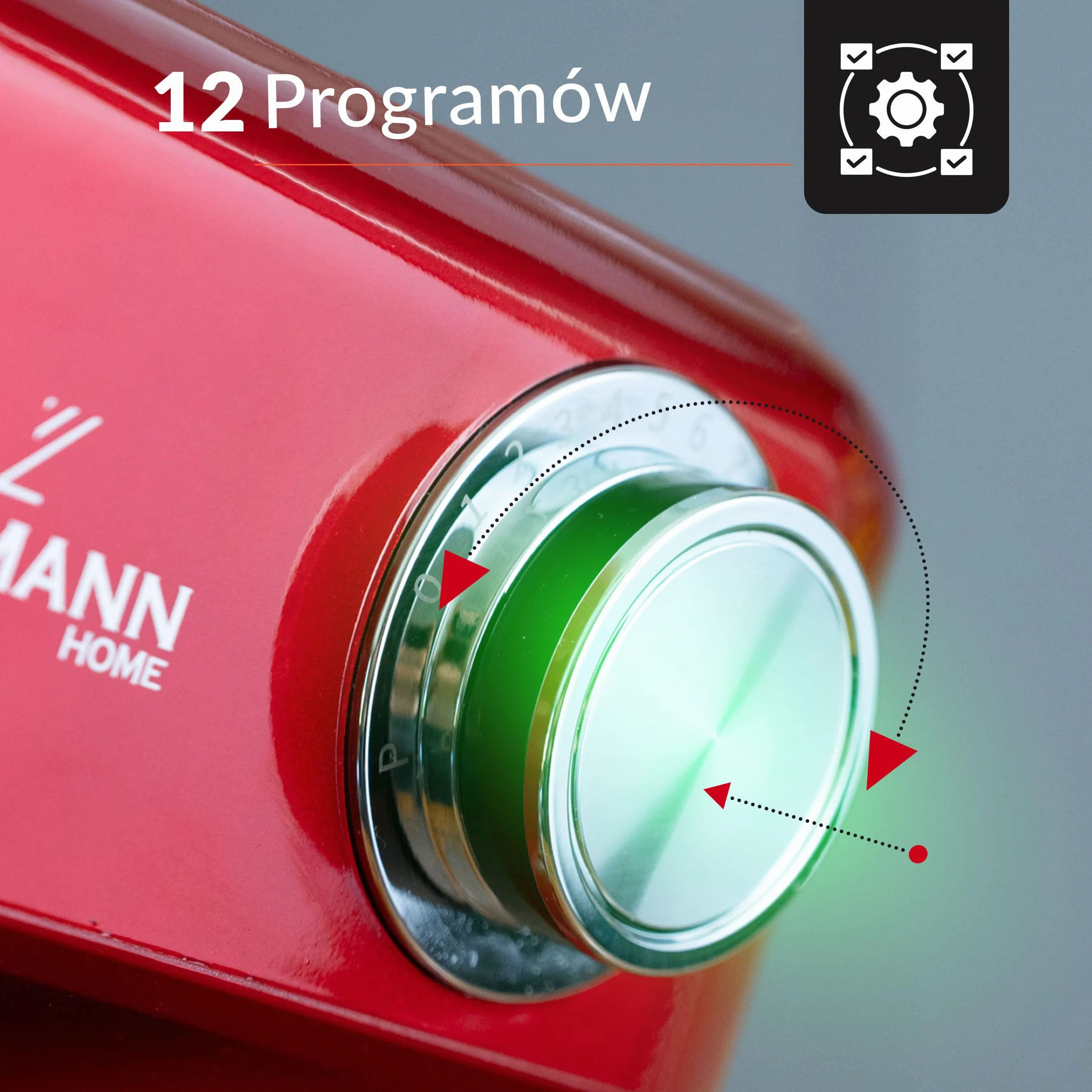 LEHMANN Robot kuchenny z zestawem akcesoriów, 1500 W, mieszadło z 12 prędkościami, miska do mieszania 5 l, zabezpieczenie przed przegrzaniem, antypoślizgowy, ugniatarka z 3 wkładami do mieszania i