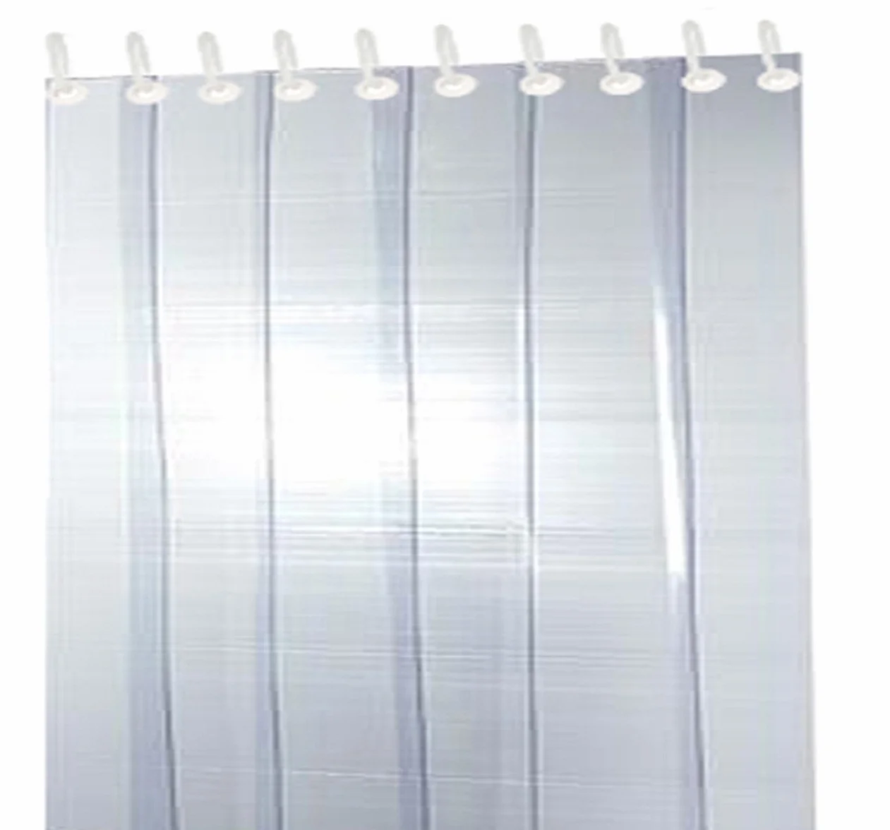 Kuber Industries 6 pasków PCW zasłona AC, 2,7 m, 1 mm przezroczysta (ACSTRIP19), standardowa (Stripsac019)