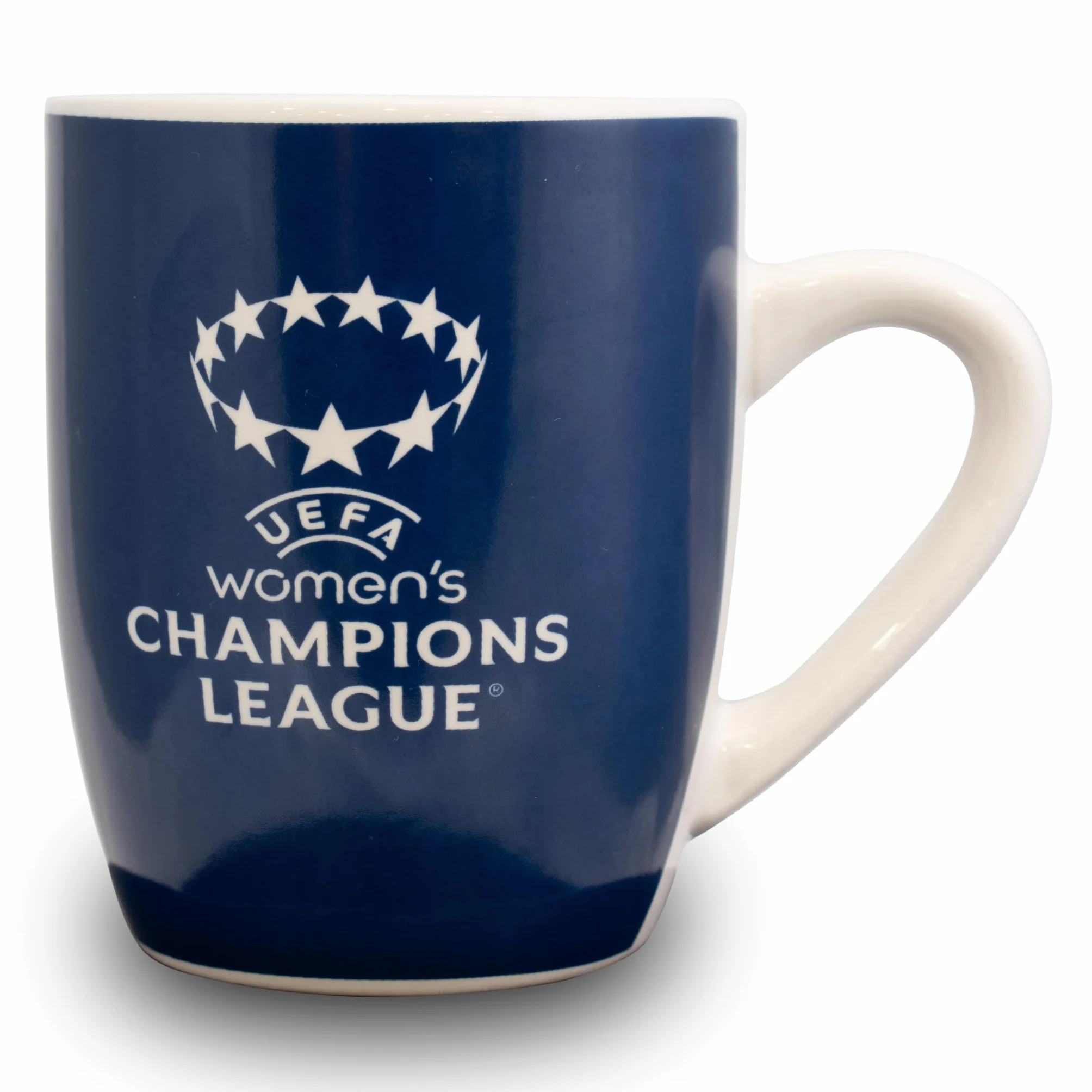UEFA Damski kubek do herbaty Ligi Mistrzów - UWCL, oficjalnie licencjonowany towar, herbata, kawa, ceramika, 325 ml, świetny pomysł na prezent piłkarski, dla dzieci i dorosłych