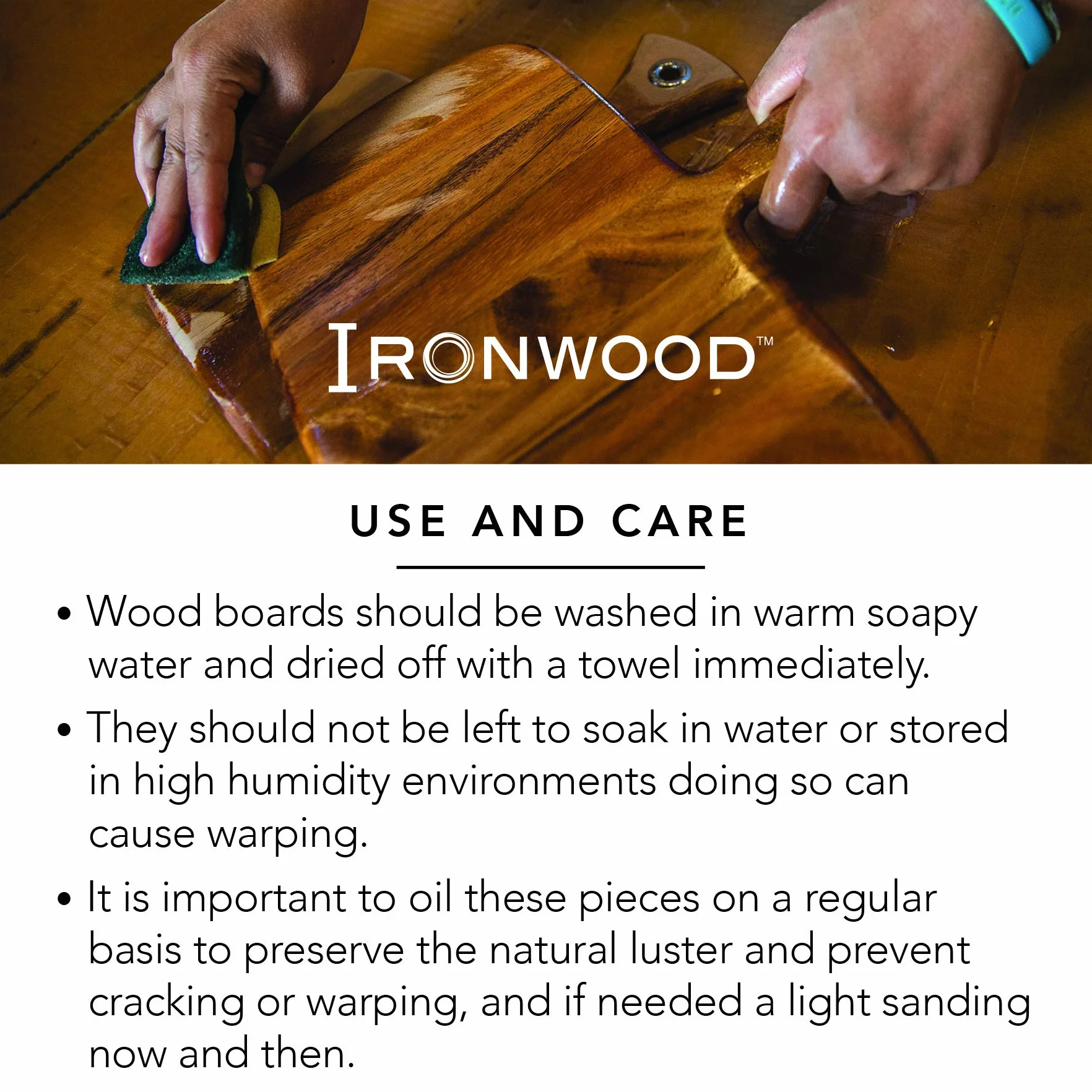 Ironwood Gourmet 28676 Deska do chleba, drewno akacjowe