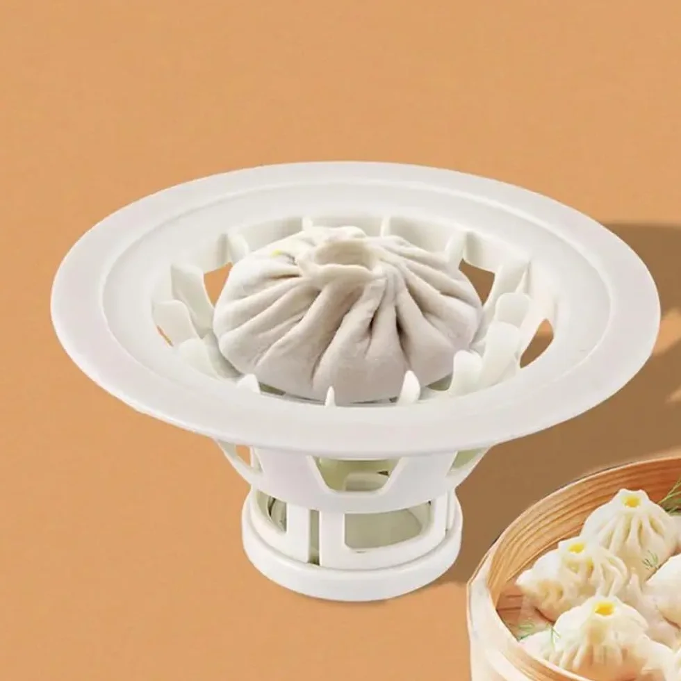 Khinkali Maker narzędzie do robienia ciasta łatwa w użyciu forma do bułek parowych łatwa do usunięcia plastikowa kuchnia początkujący DIY ręczna forma Baozi (czarna)