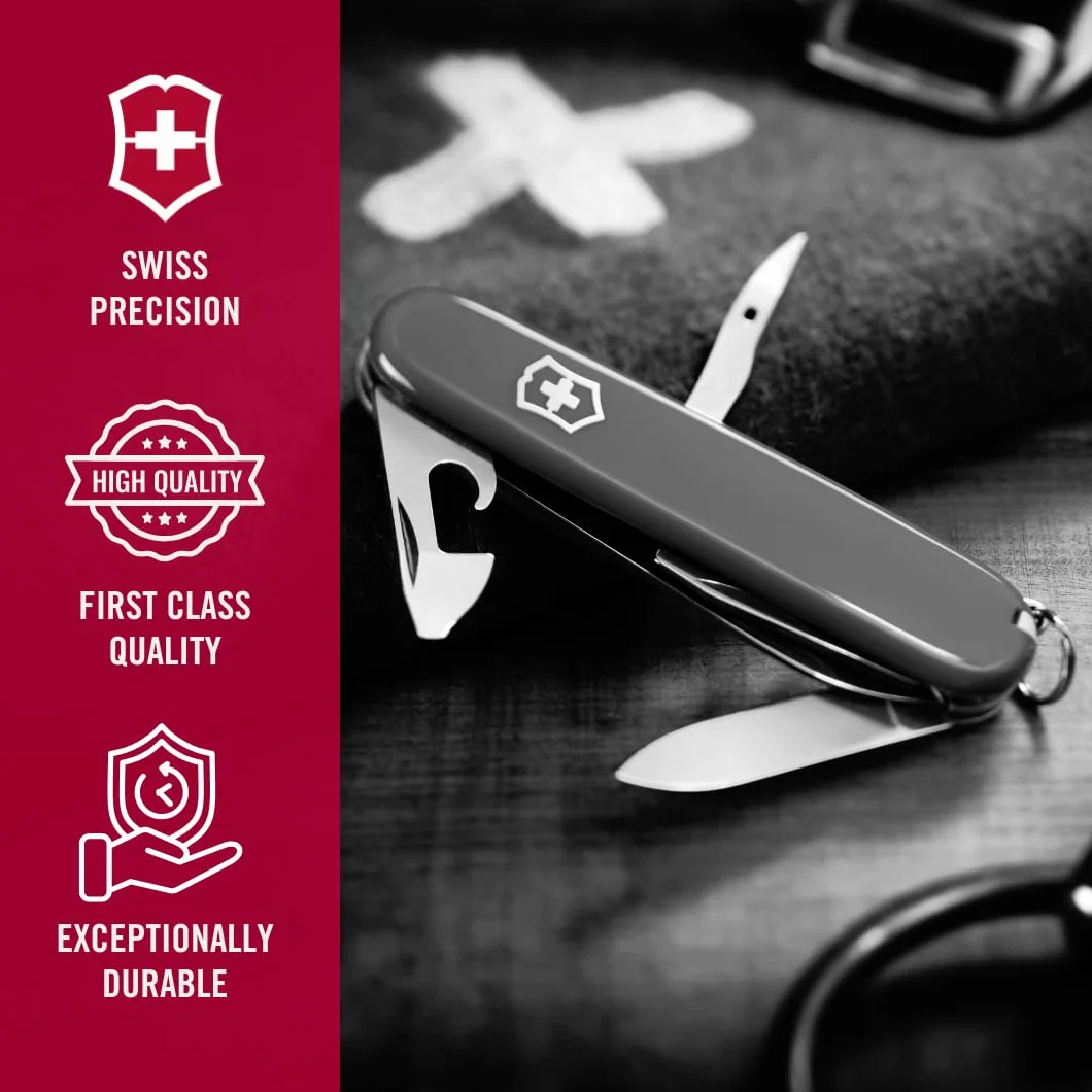 Victorinox Taschenmesser Spartan (12 Funktionen, Klinge, Korkenzieher, Dosenöffner, Kapselheber, Pinzette)