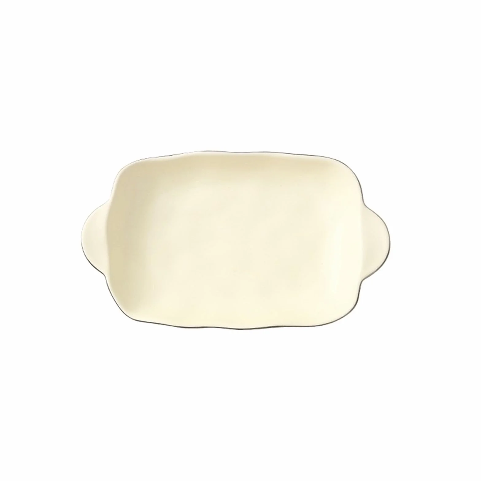 Naczynia Talerze Talerz ceramiczny Amfora warzywny deserowy Materiał gospodarstwa domowego nieregularny na owoce chleb ciasto Naczynie do pieczenia Zastawa stołowa Domowy talerz do jadalni(Biały)