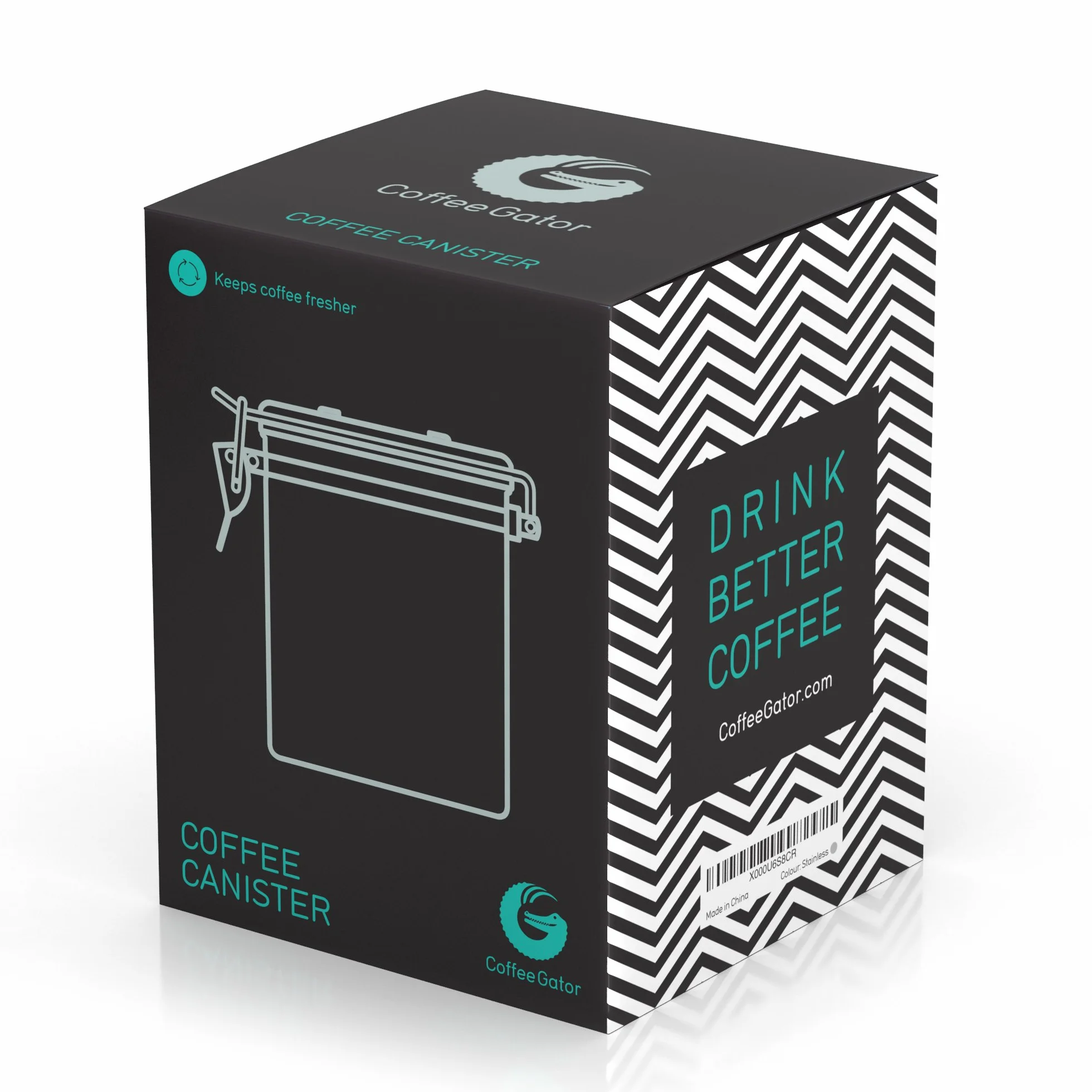 Coffee Gator Pojemnik na kawę 1300 ml i 300 ml hermetyczne do przechowywania żywności