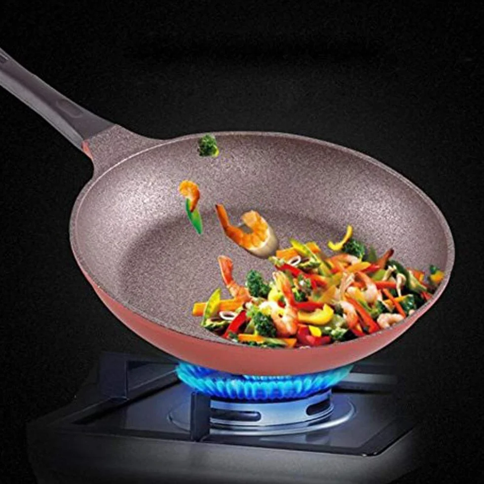 Patelnia Wok Patelnia nieprzywierająca Patelnia bezdymna Patelnia granitowa Patelnia z płaską powłoką nieprzywierającą Wok Warstwa penetracyjna Naczynia kuchenne Garnek indukcyjny Patelnia