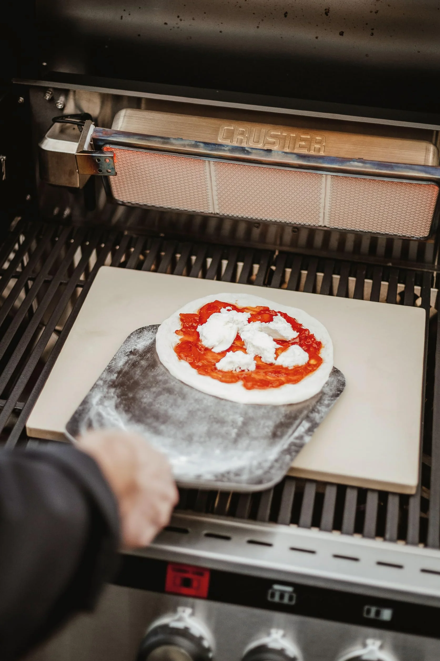 Enders Łopatka do pizzy składana ze stali nierdzewnej ergonomiczny uchwyt Soft Touch